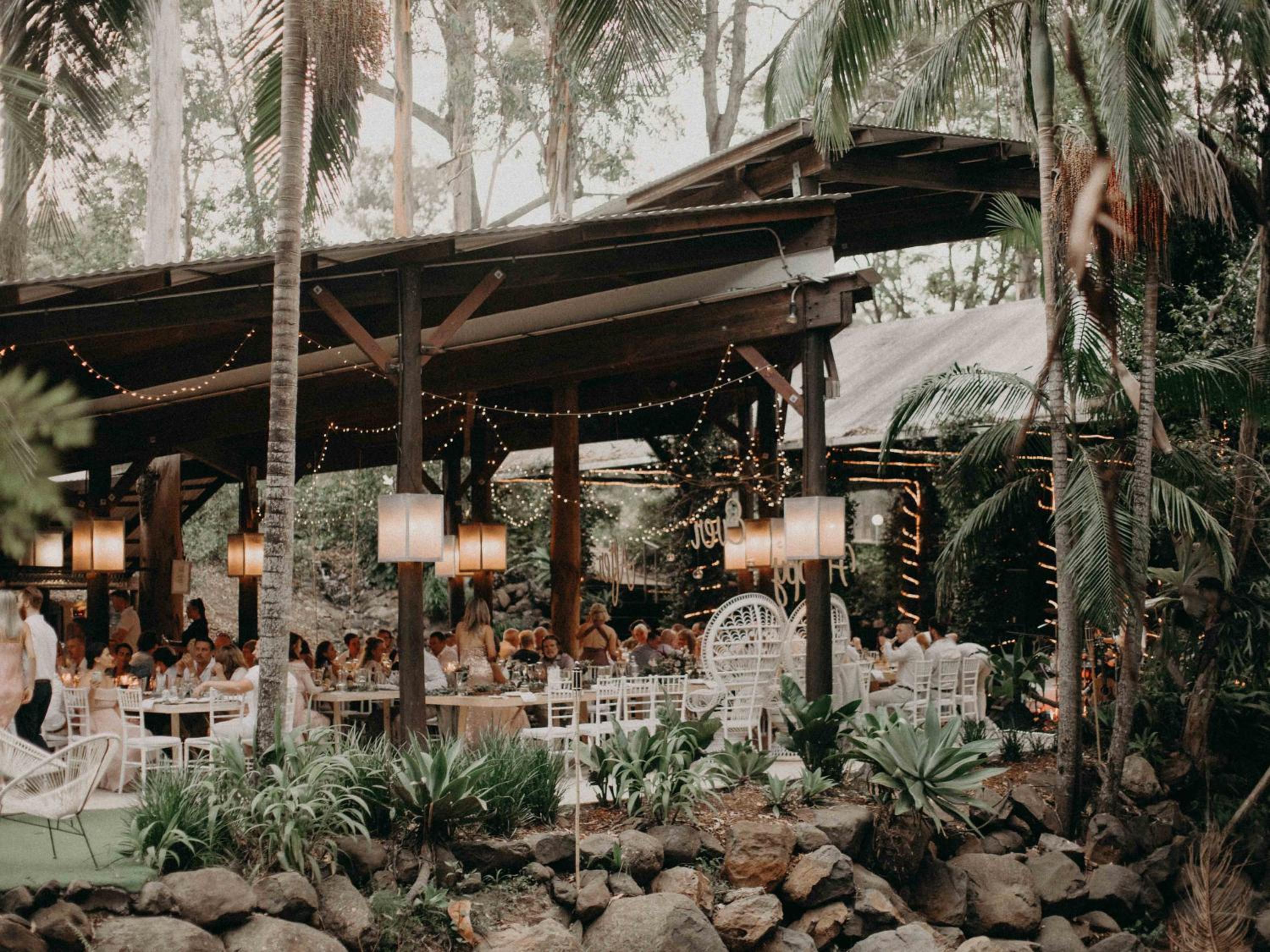 outdoor BBQ area