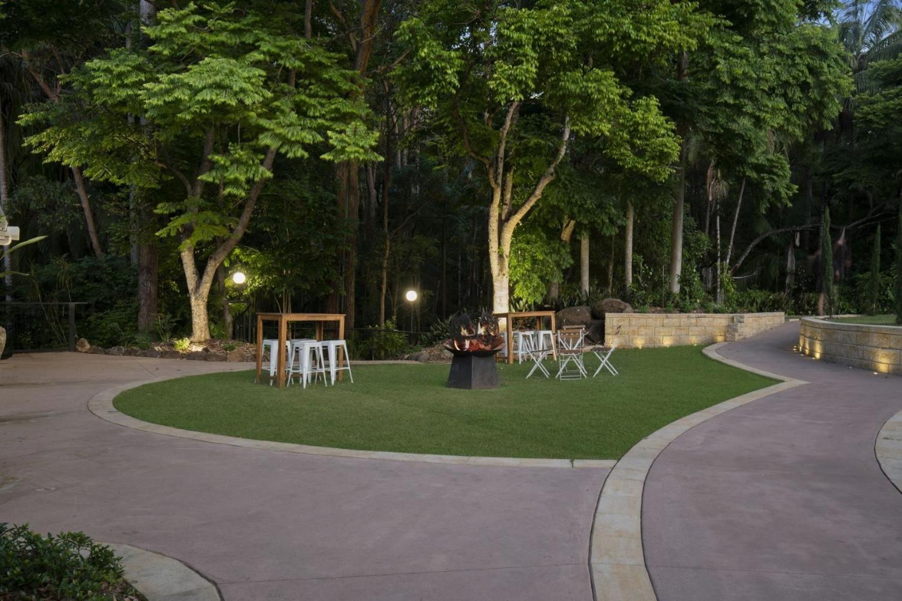 outdoor BBQ area