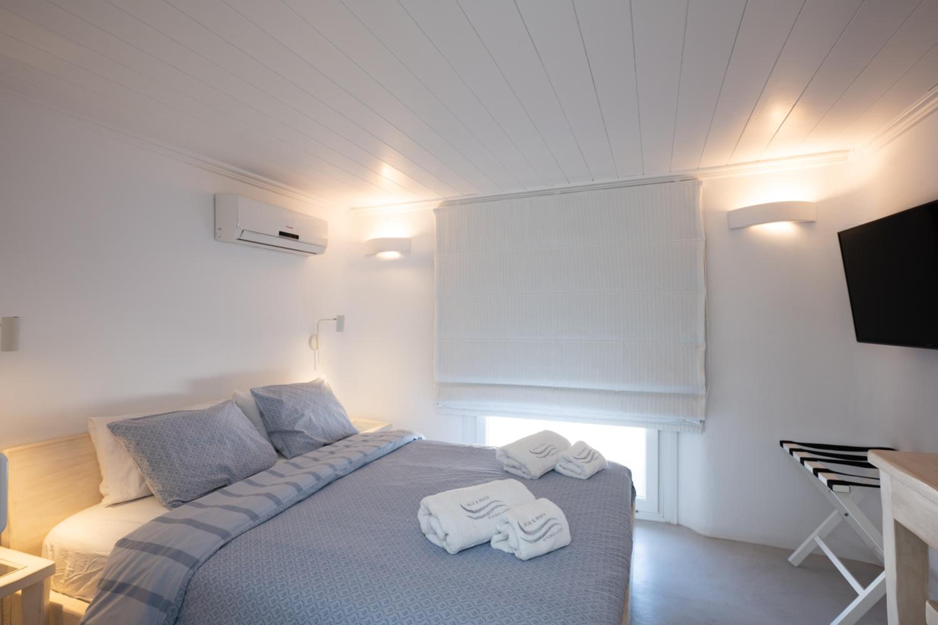 Blue, White and Grey Suites