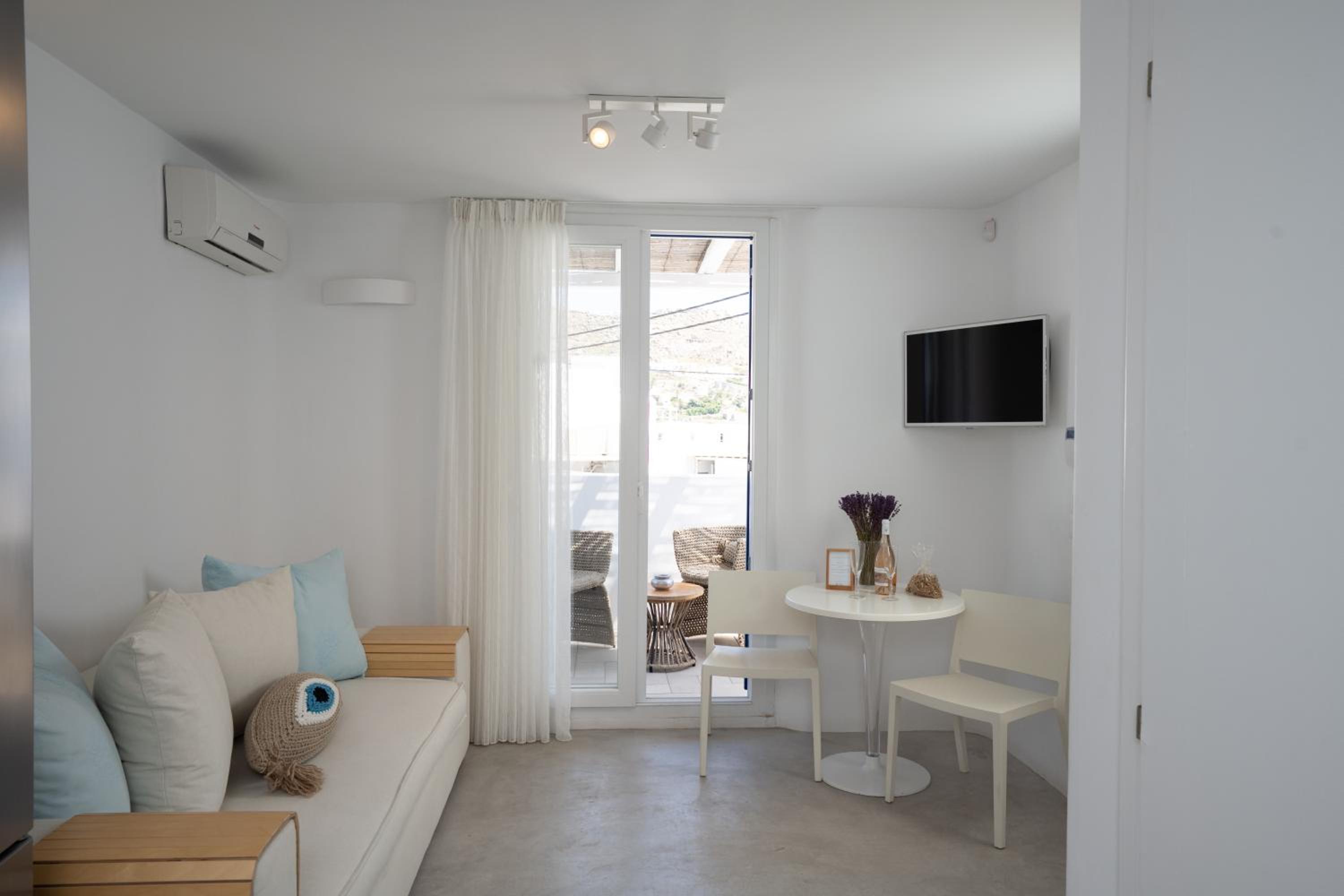 Blue, White and Grey Suites