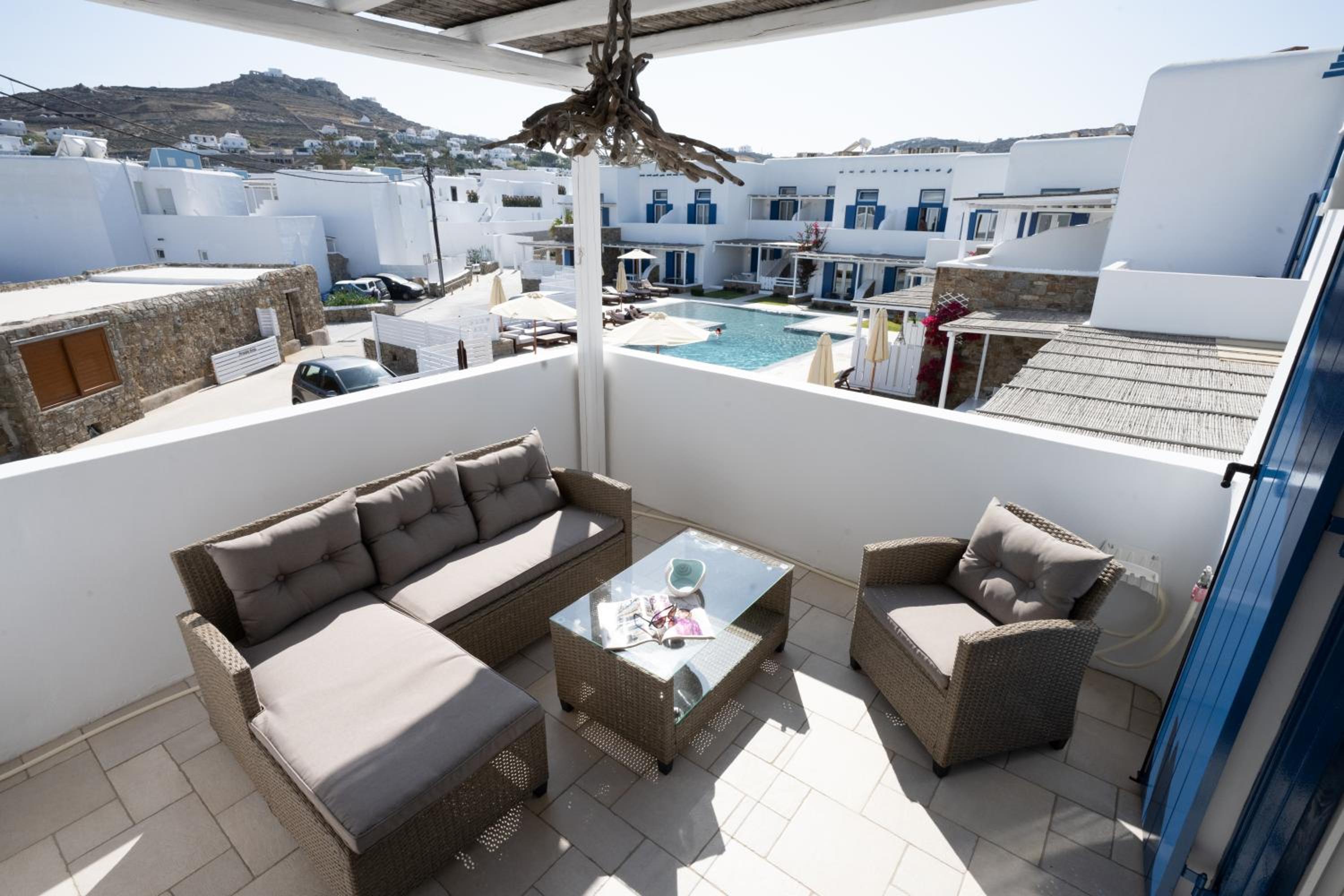 Blue, White and Grey Suites