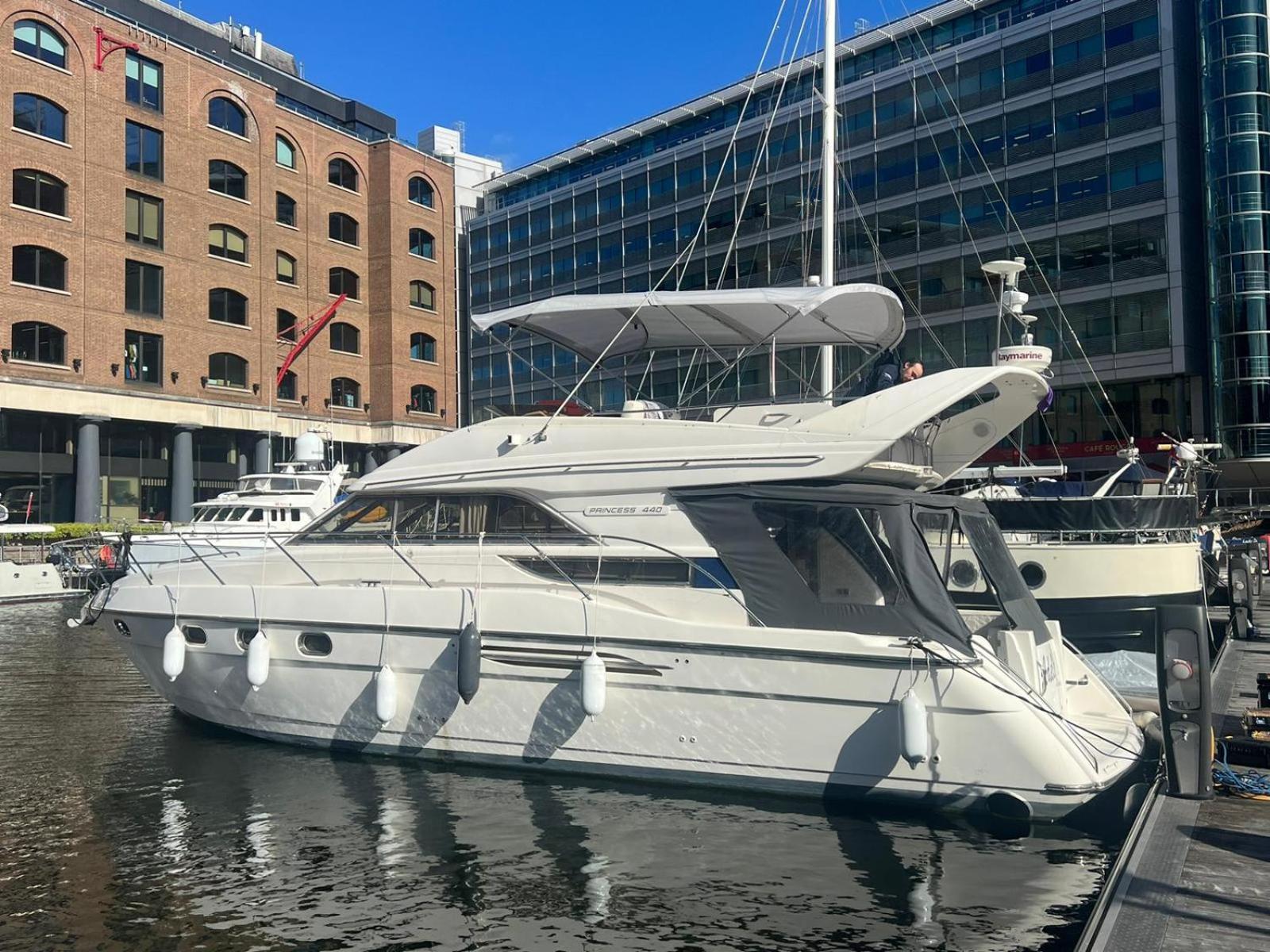 Yacht -Central London St Kats Dock Tower Bridge