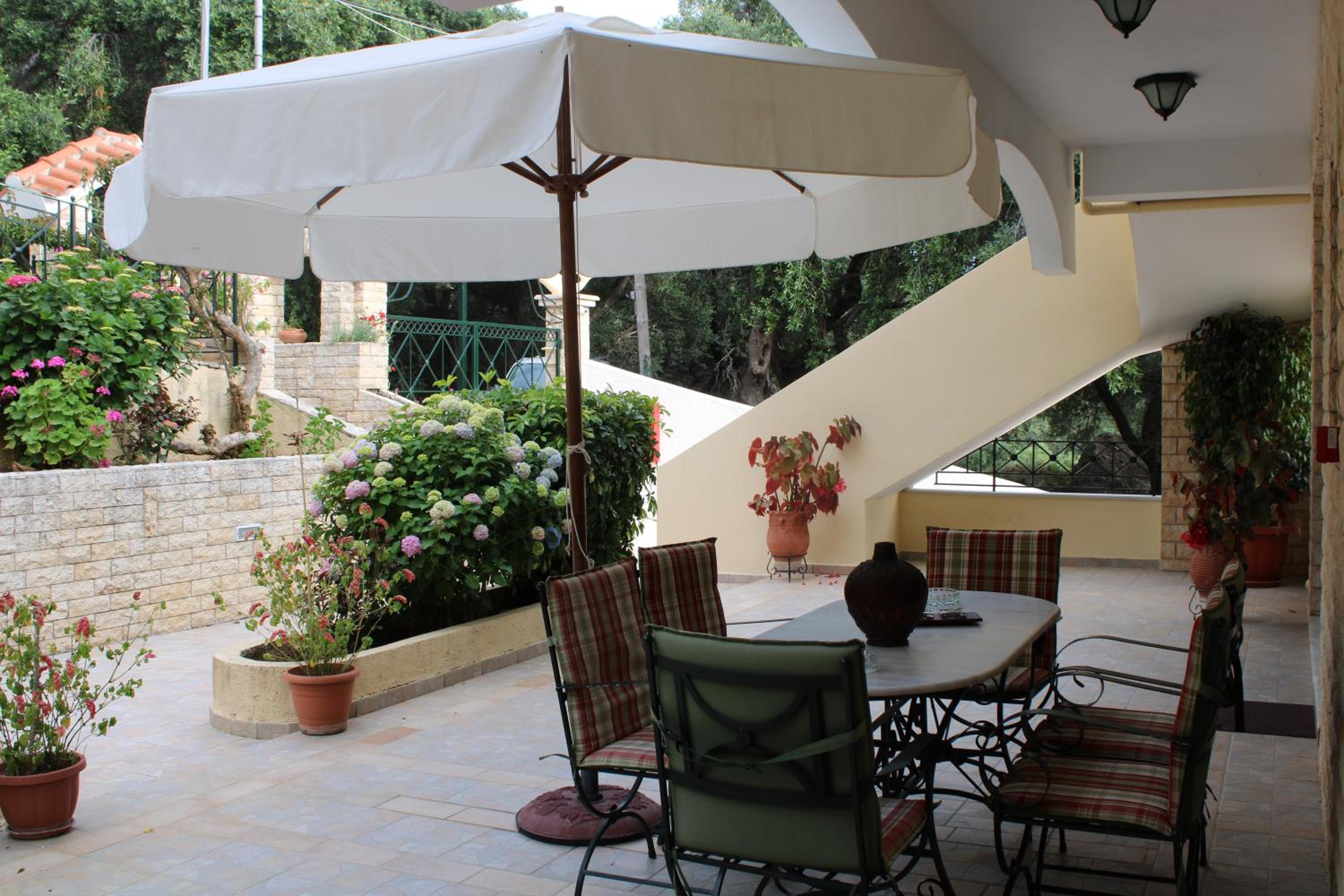 outdoor BBQ area