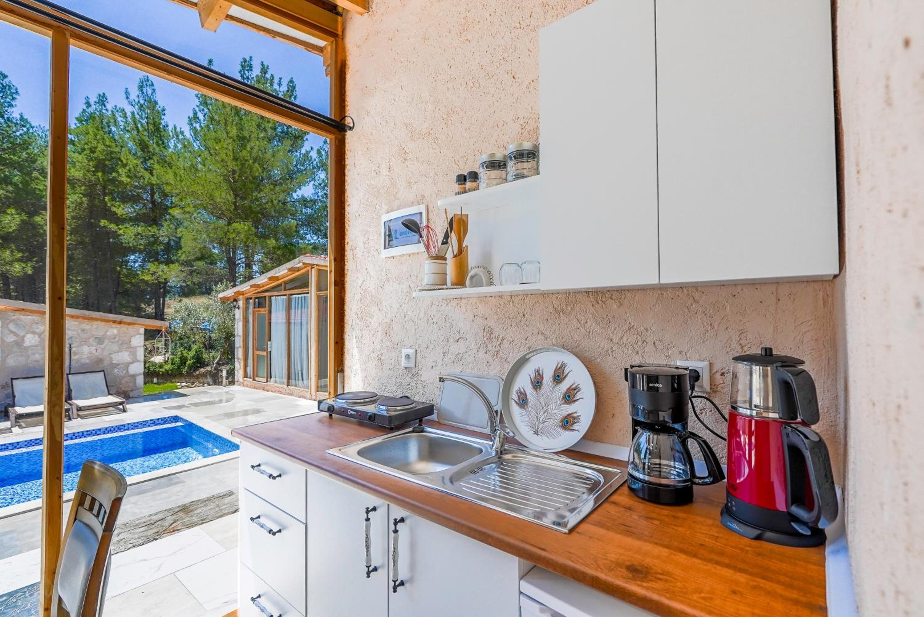 outdoor BBQ area