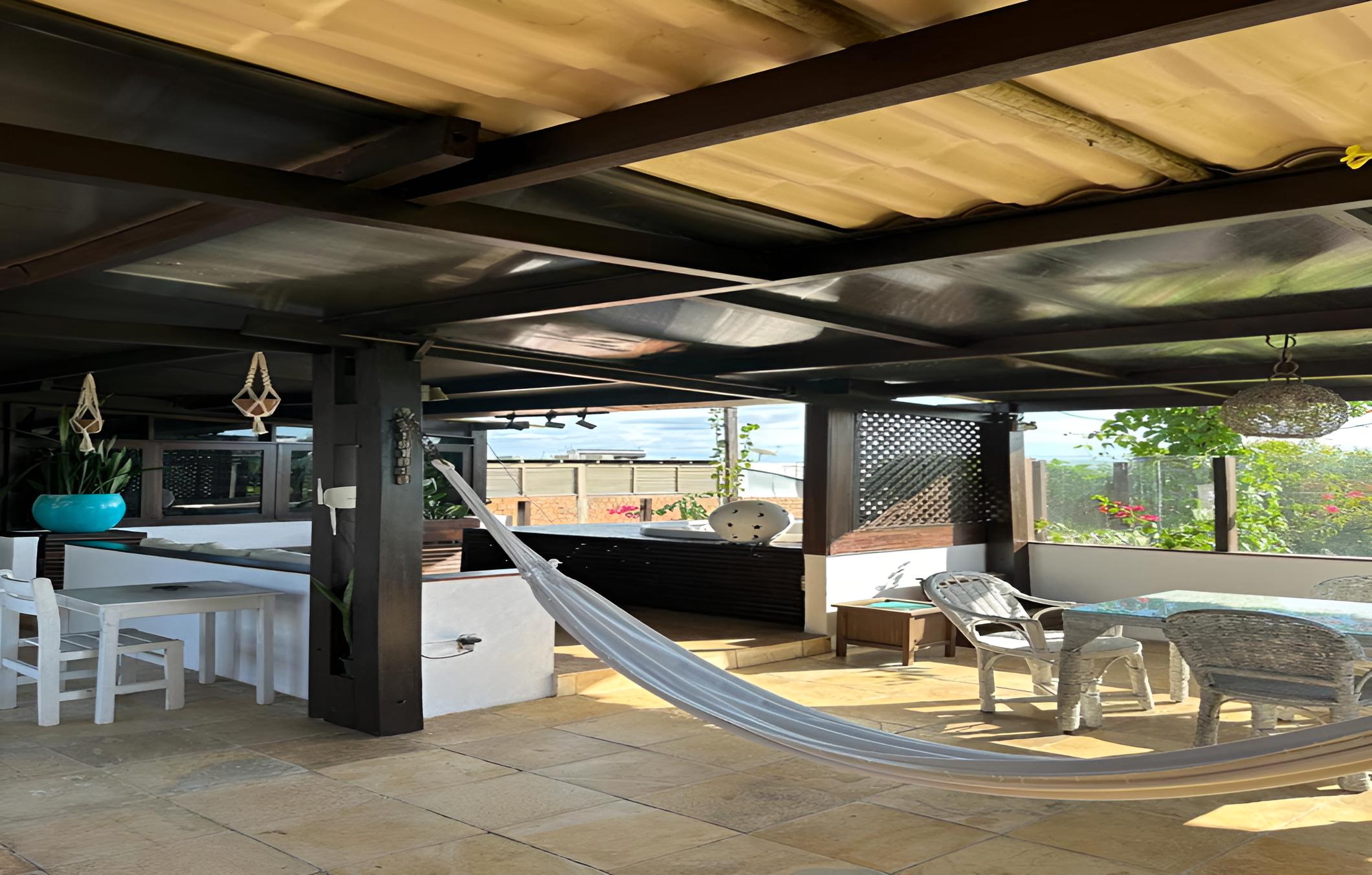 outdoor BBQ area