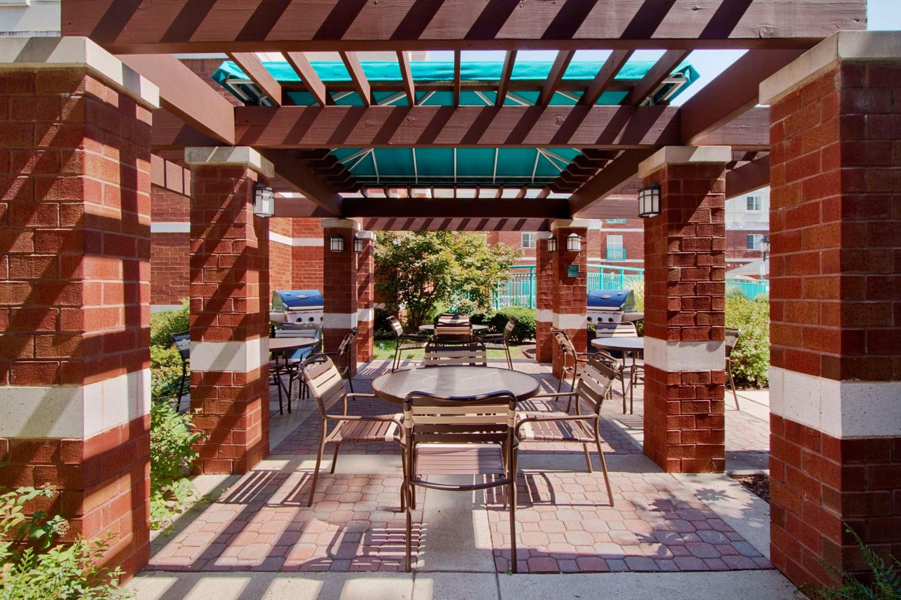 outdoor BBQ area
