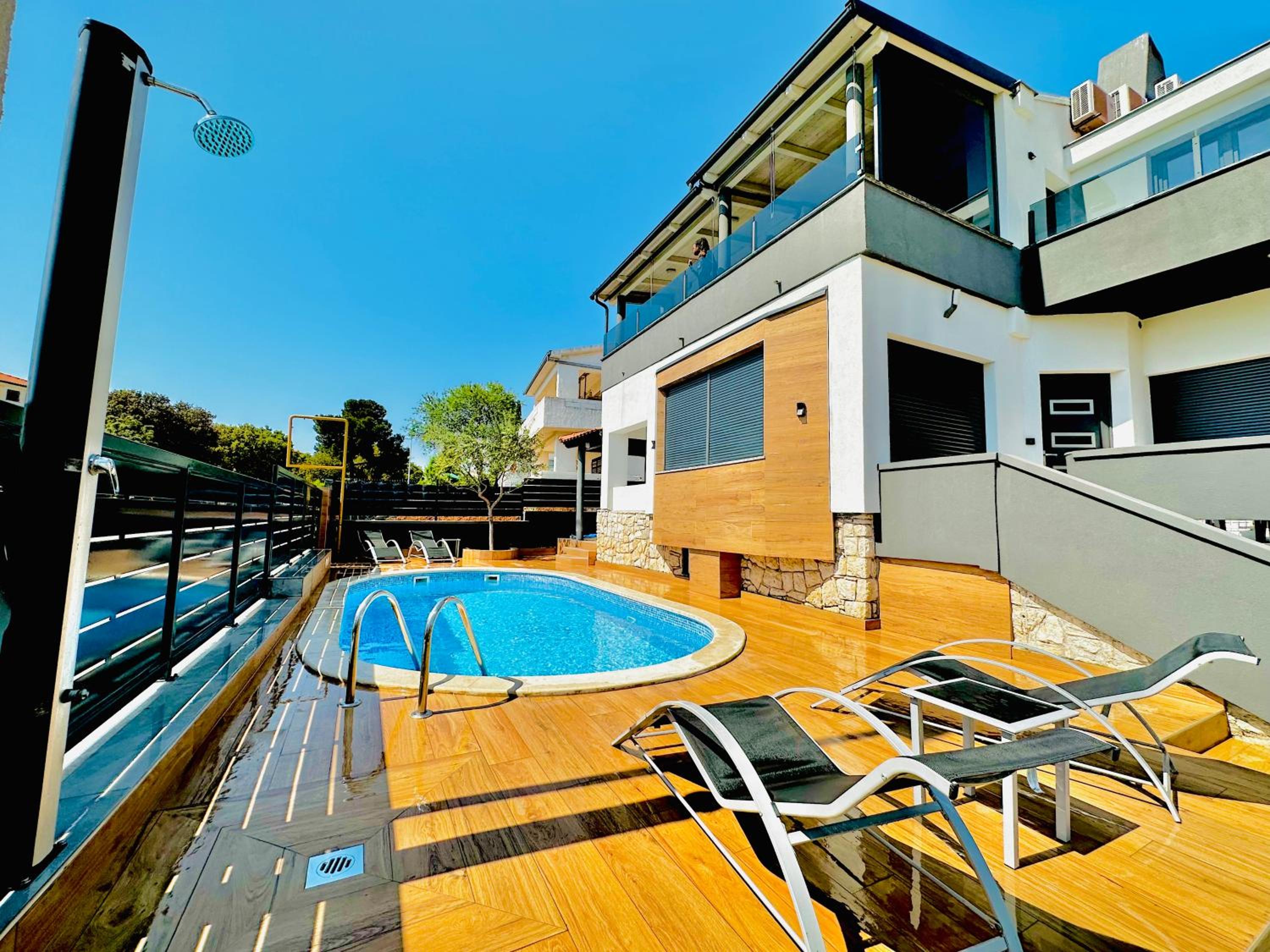SANJA - with a large covered terrace and pool