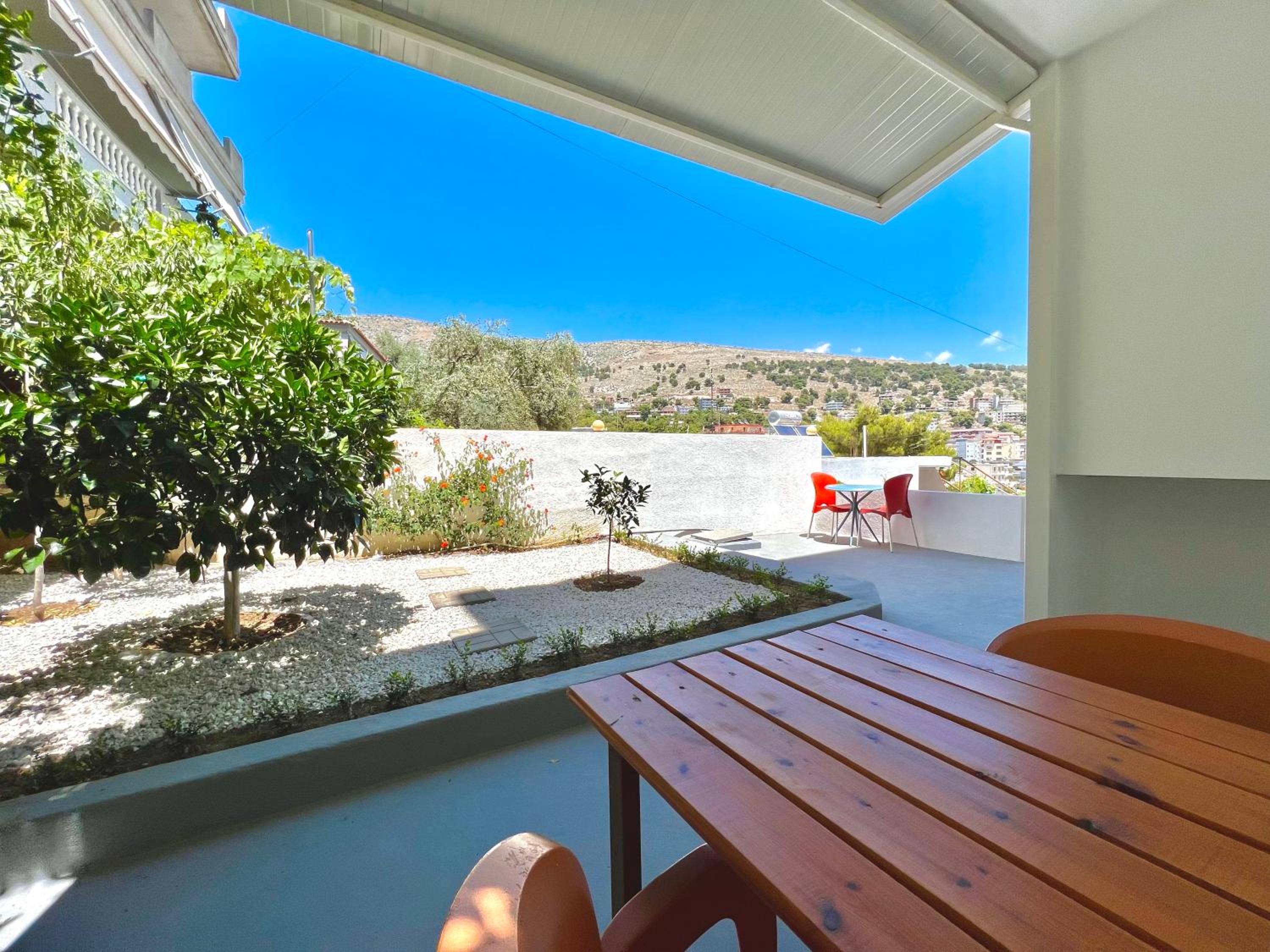 outdoor BBQ area