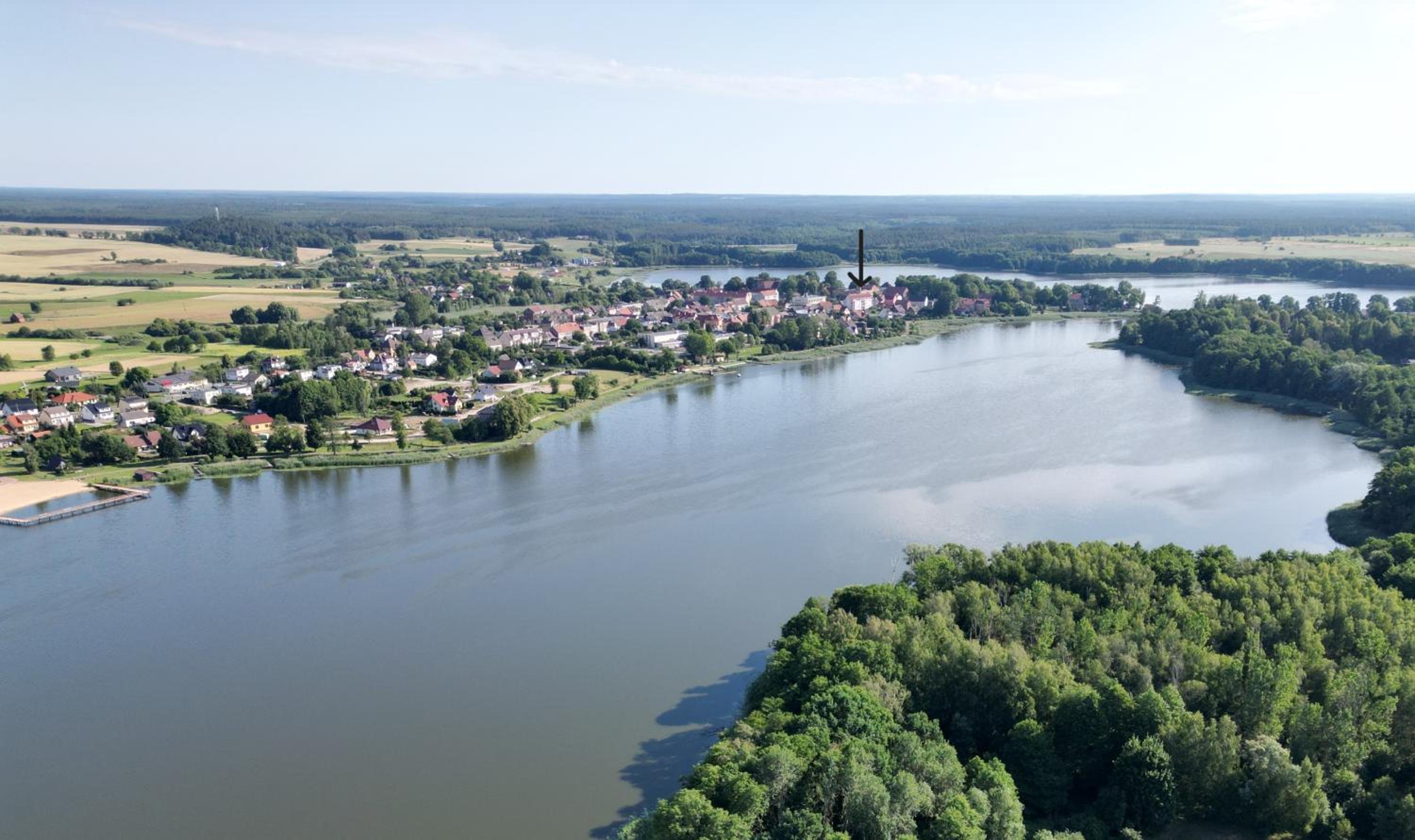 Cały apartament nad jeziorem