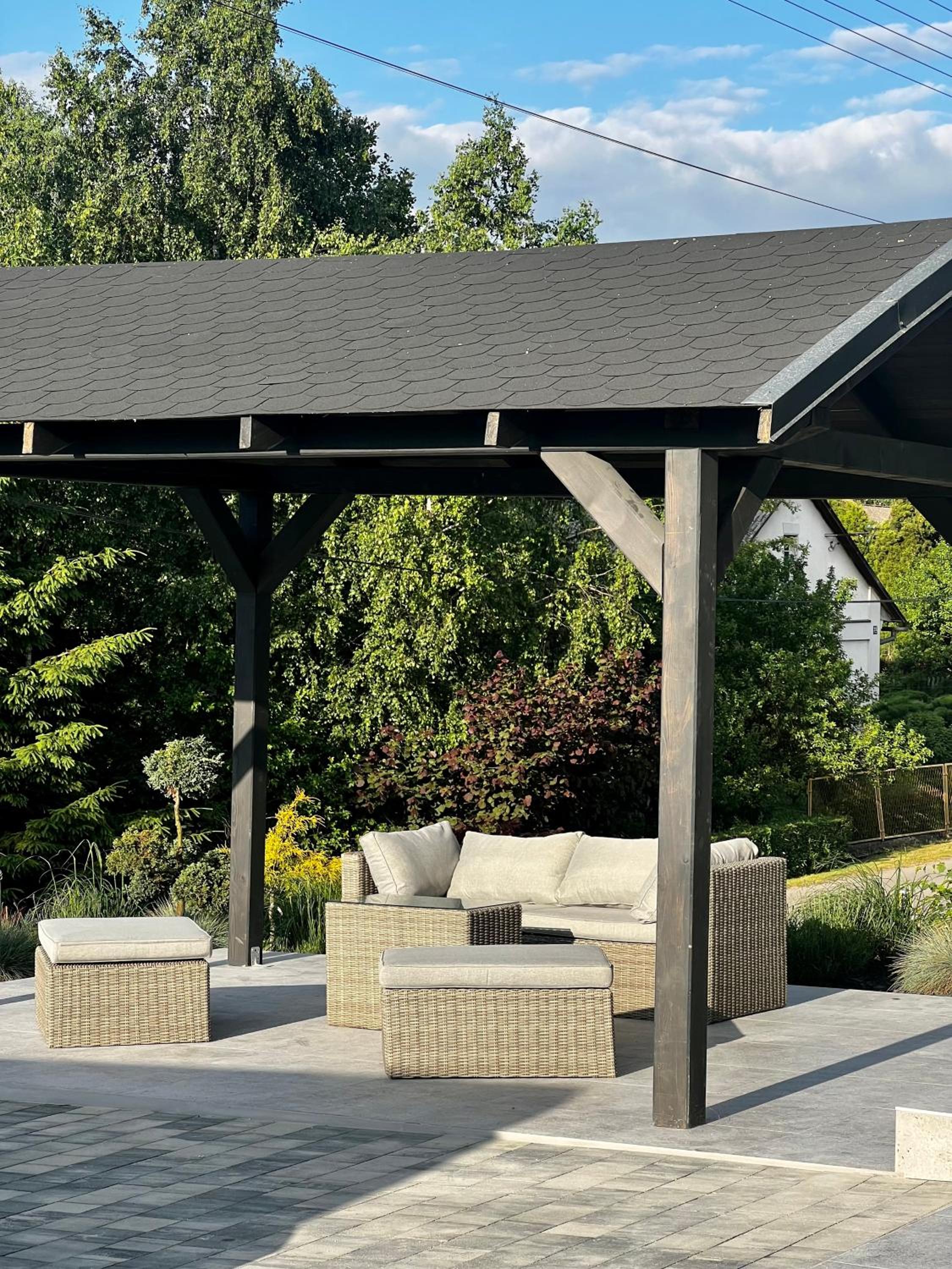 outdoor BBQ area