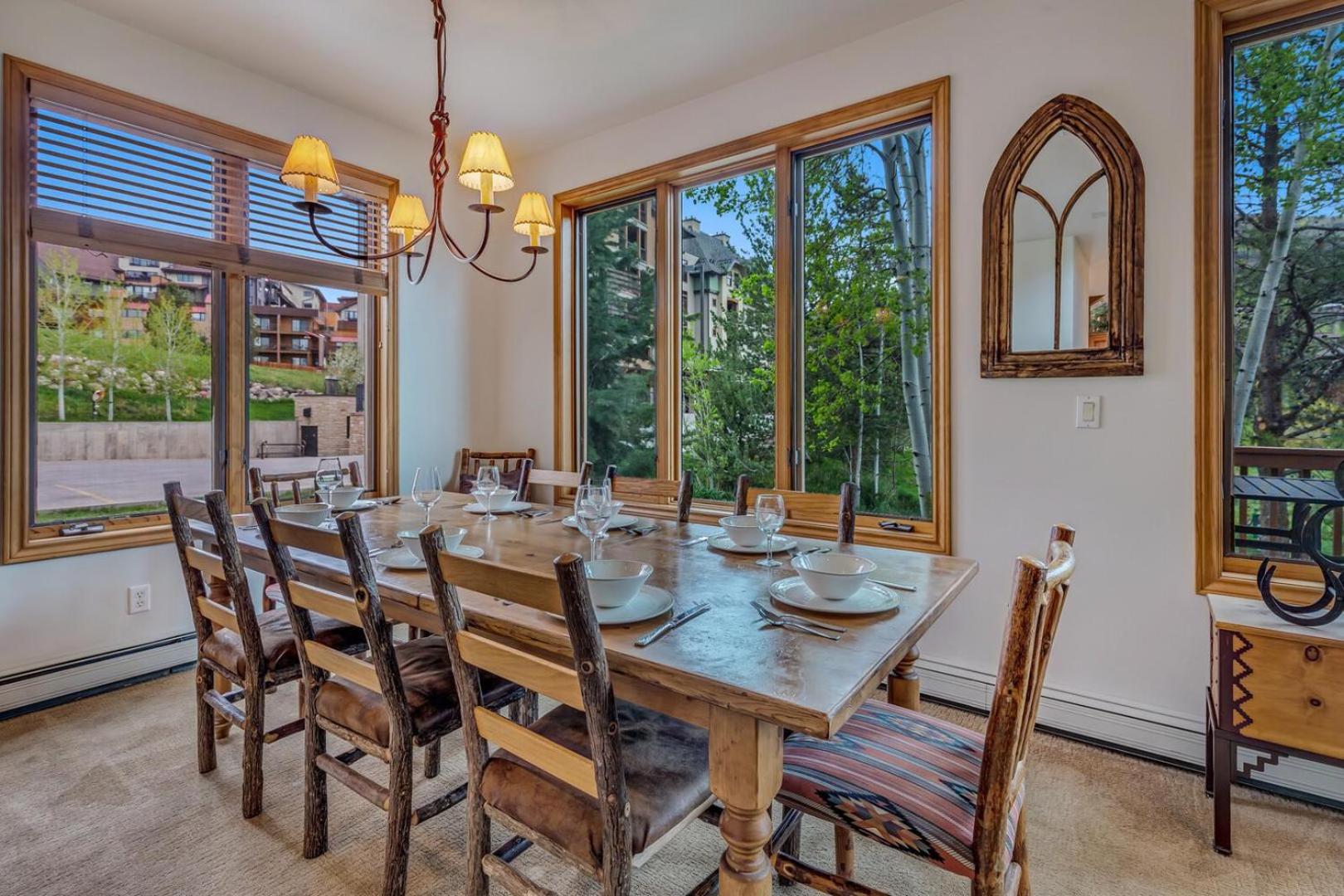 1027- Mountainous Townhome with Private Deck Pool Spa view 4