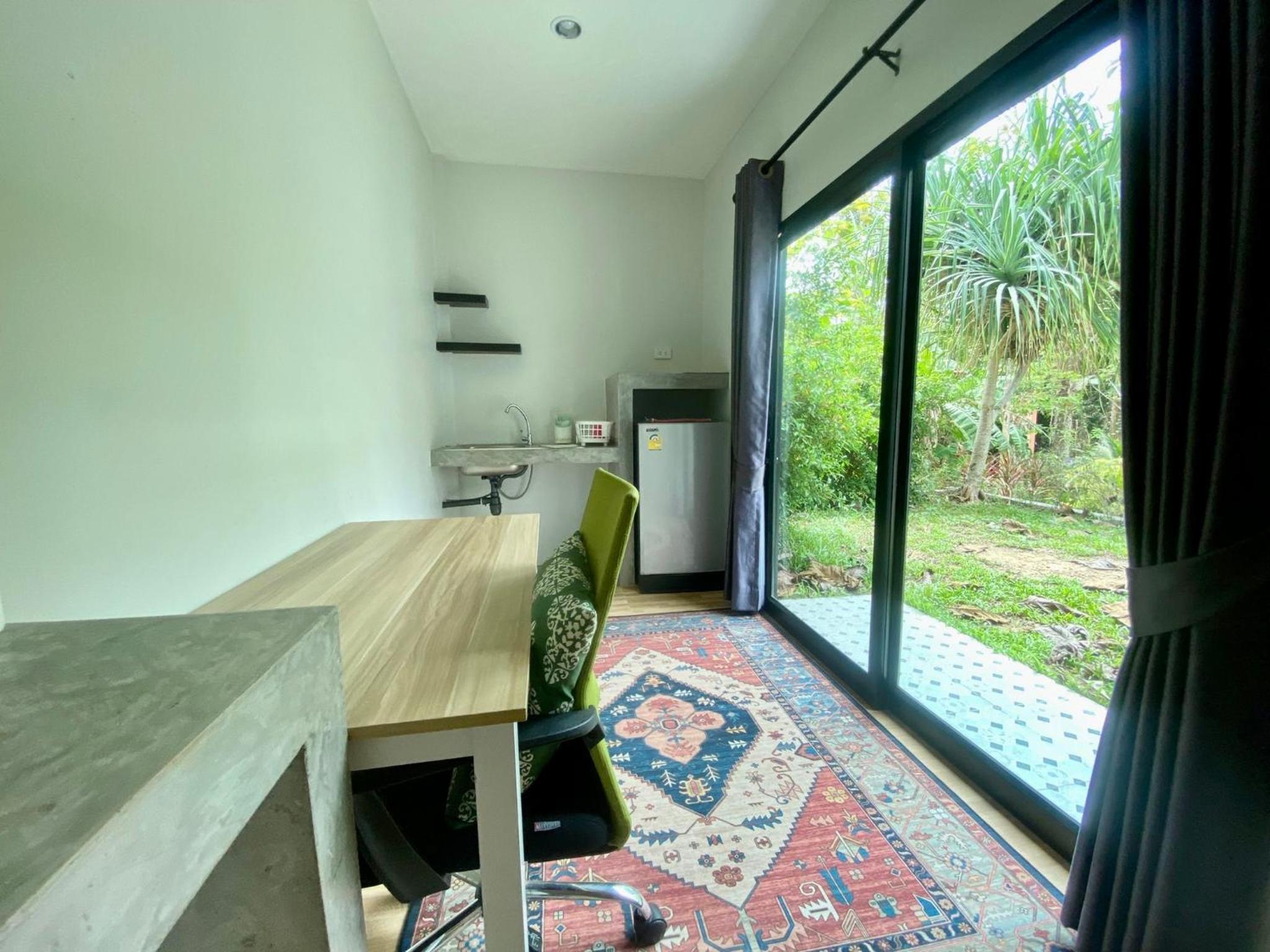 outdoor BBQ area