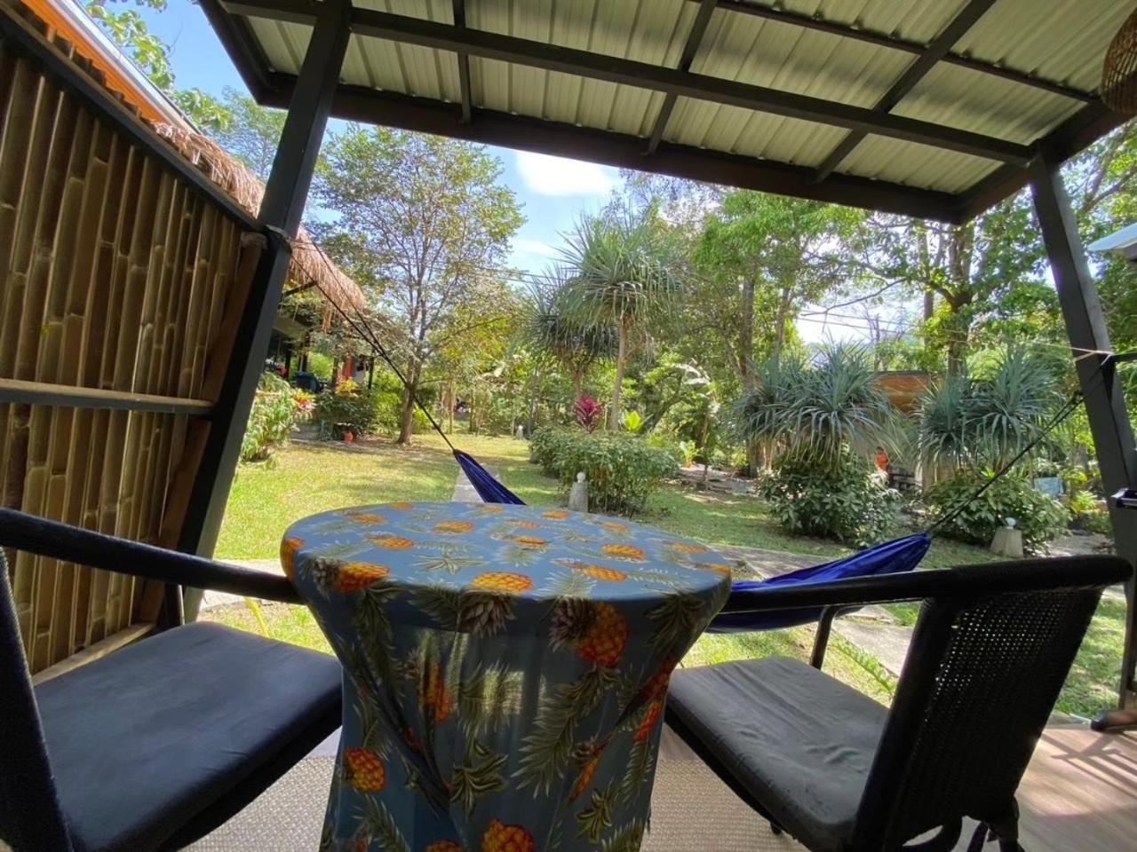 outdoor BBQ area