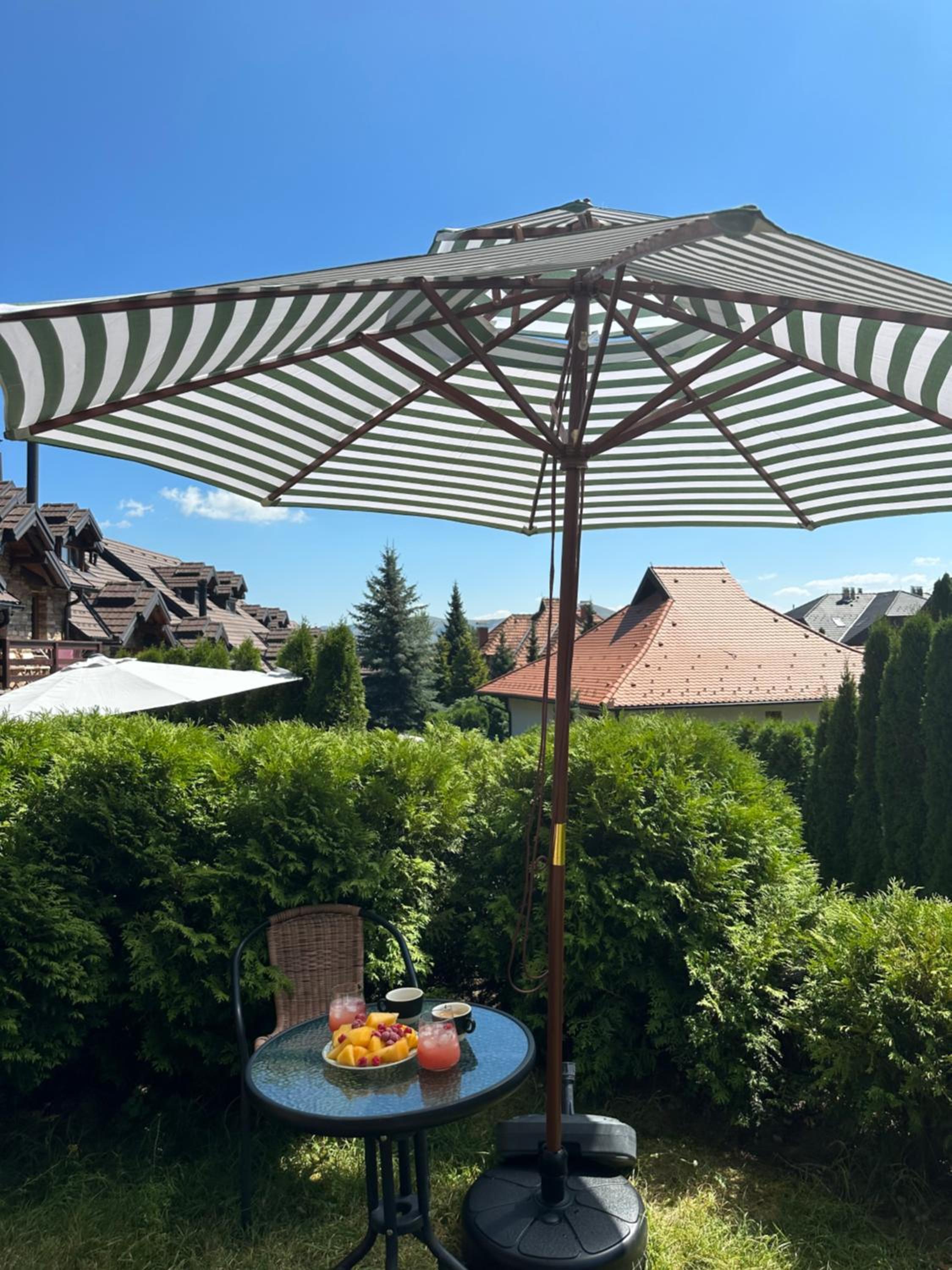outdoor BBQ area