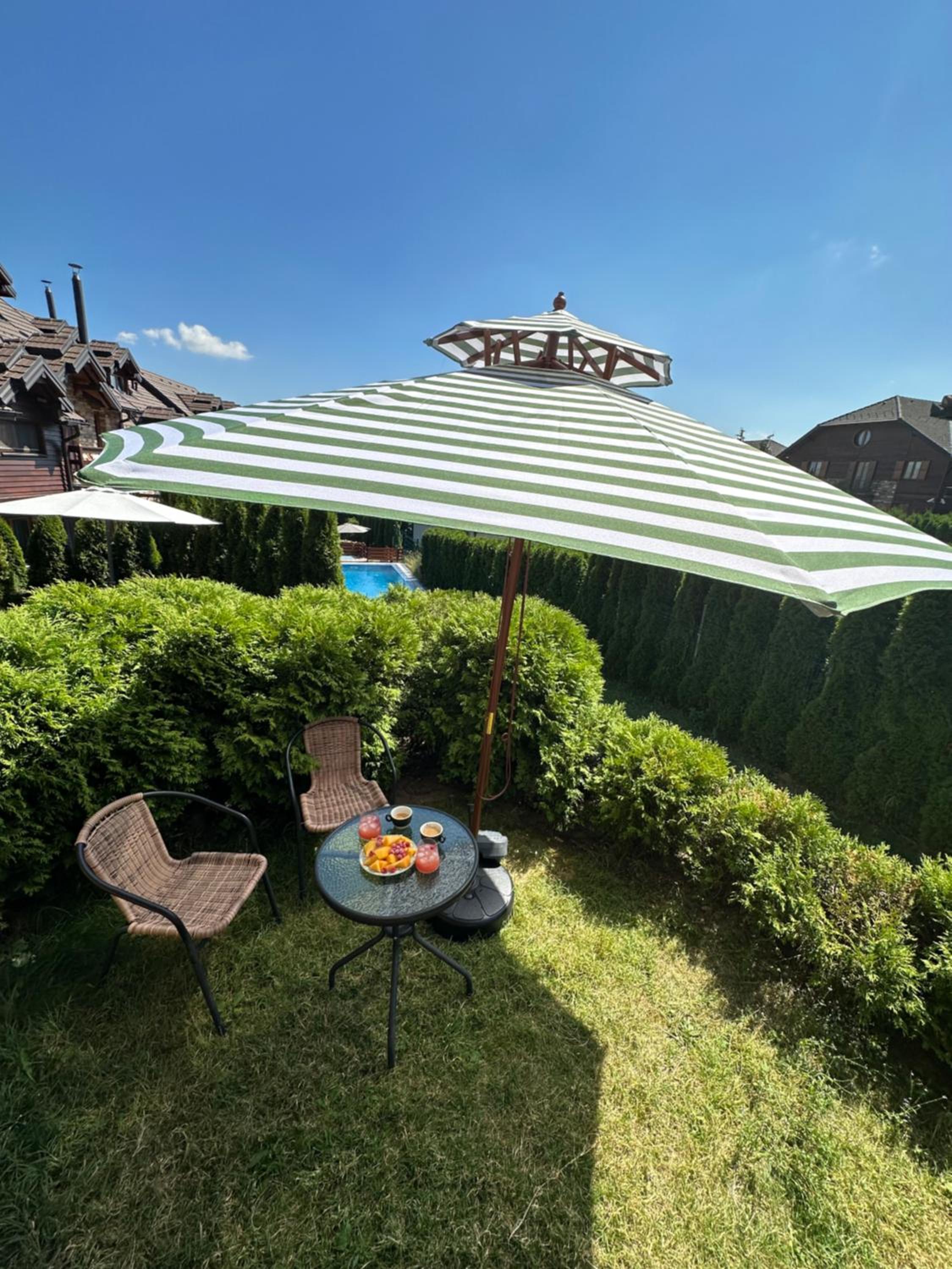 outdoor BBQ area