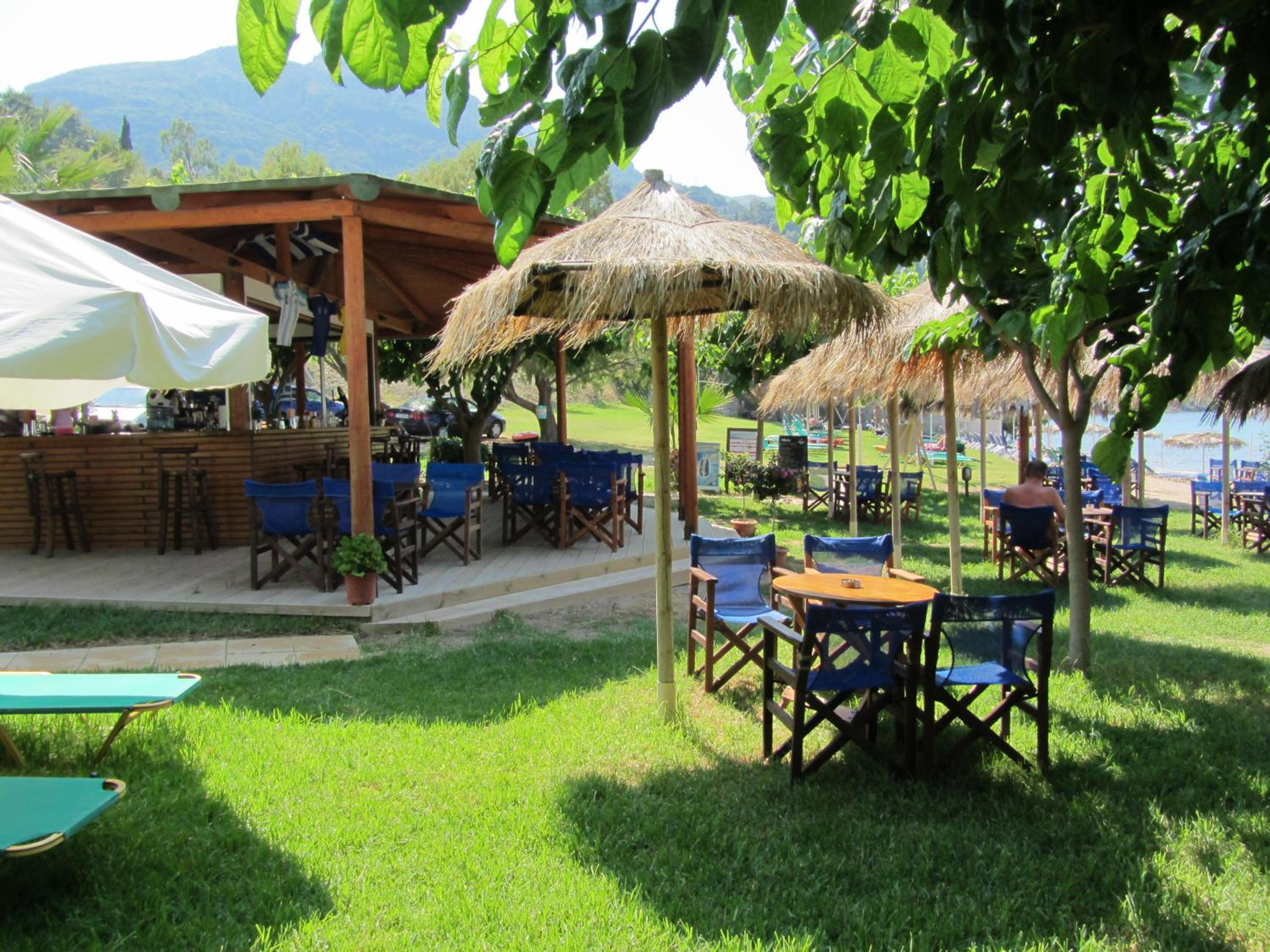 outdoor BBQ area