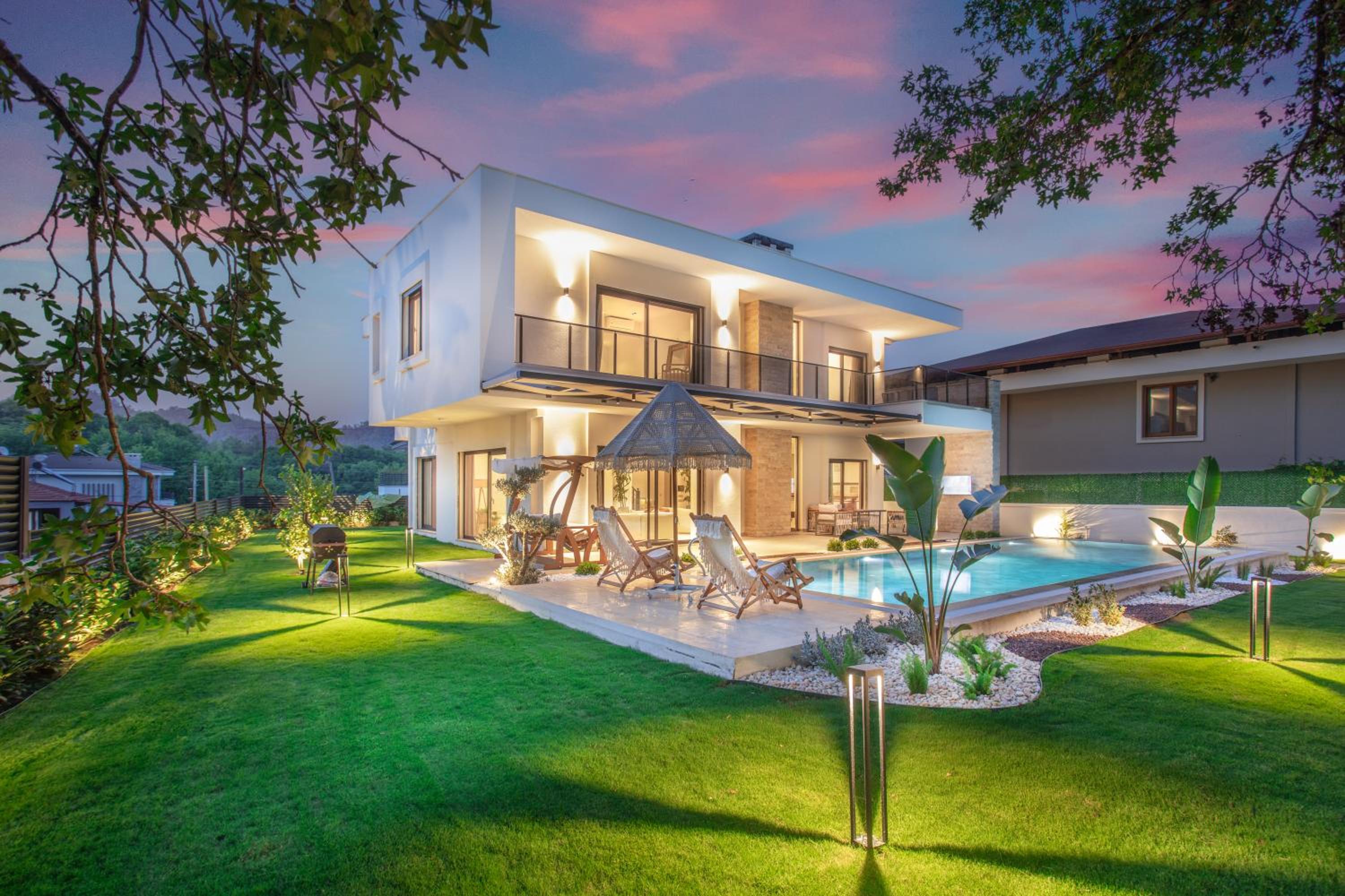 outdoor BBQ area