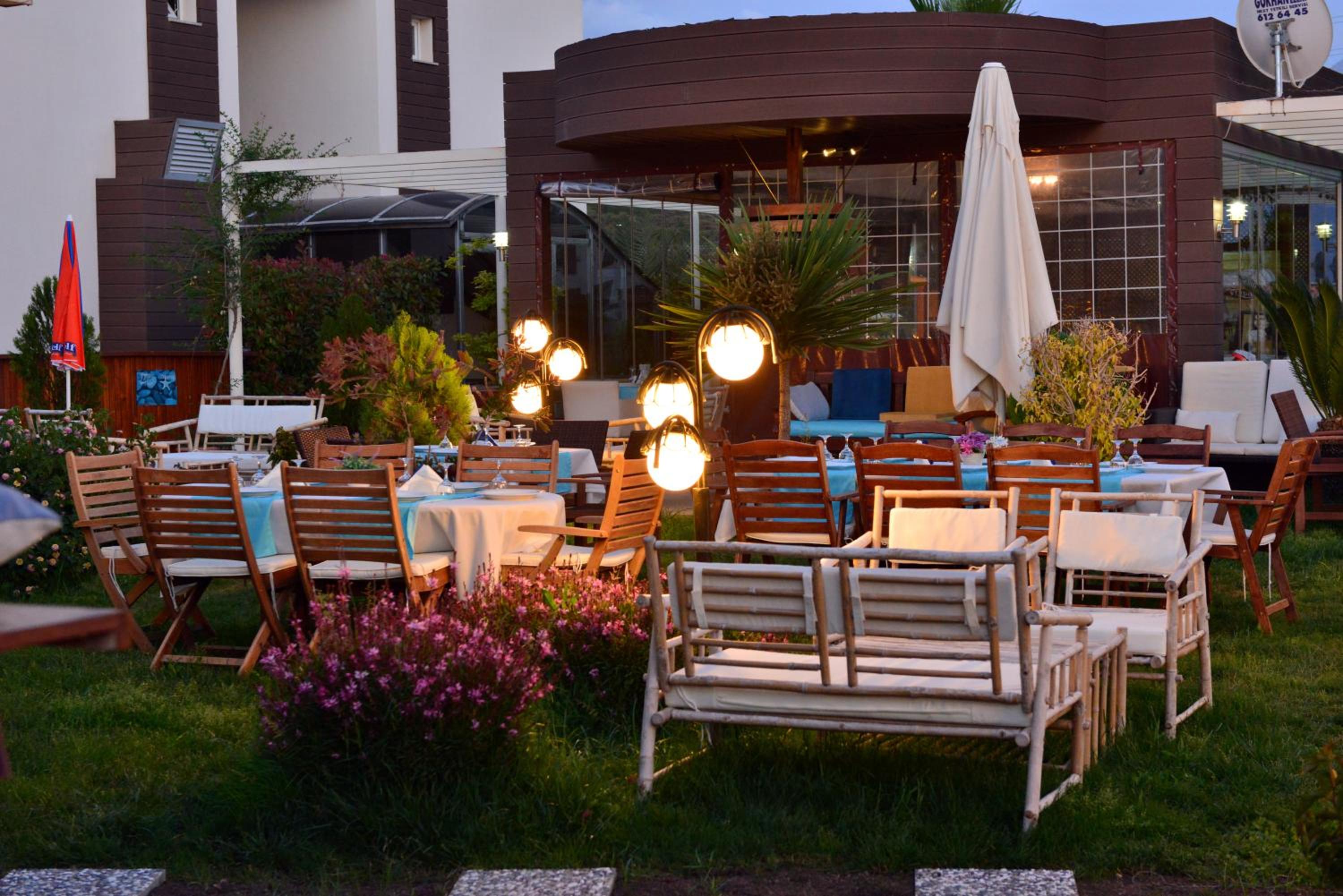 outdoor BBQ area