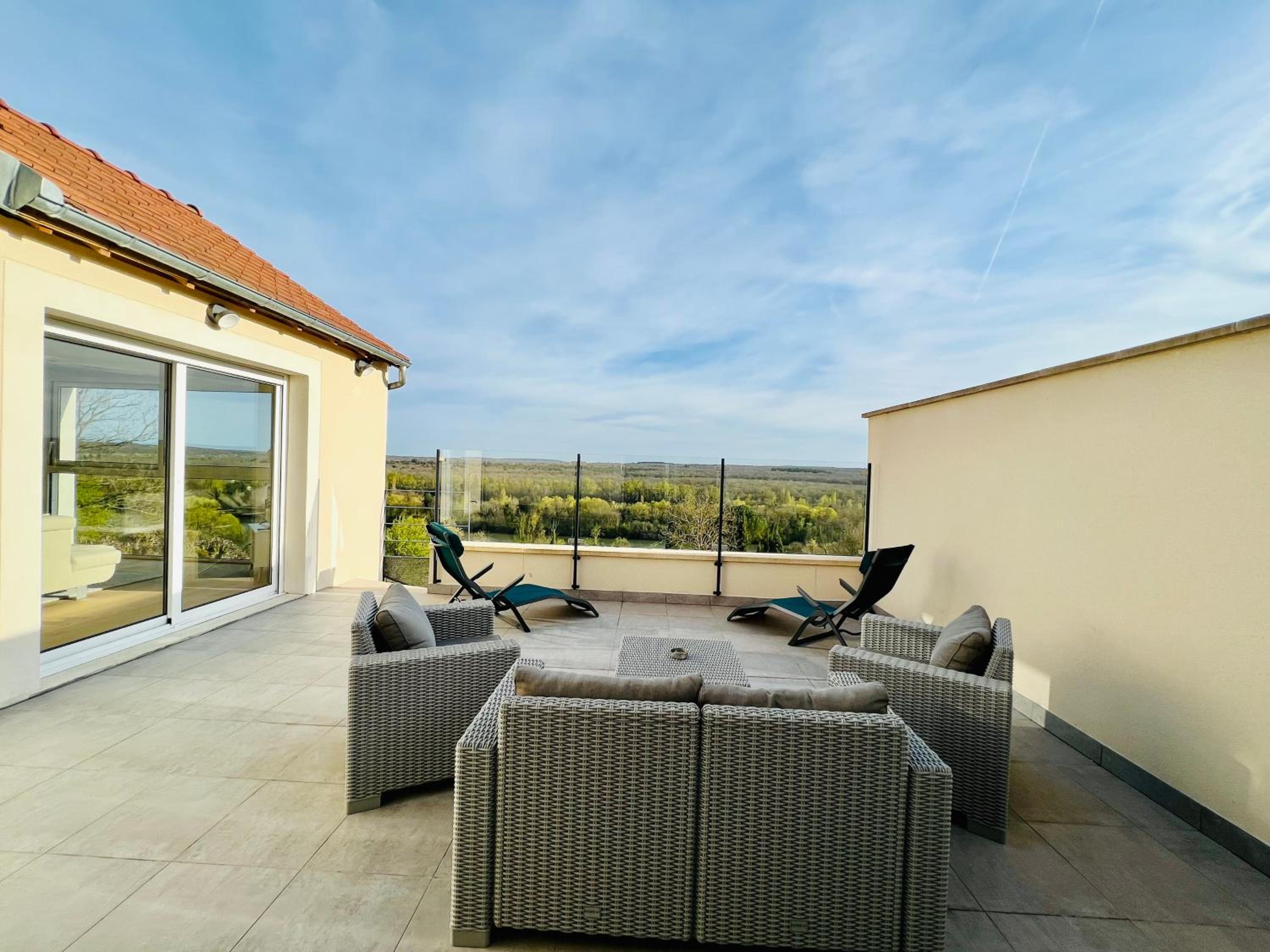 outdoor BBQ area
