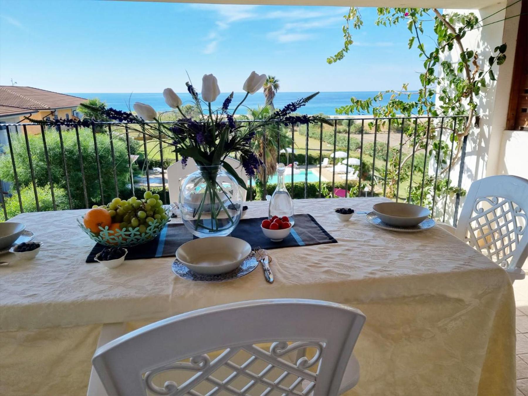 outdoor BBQ area