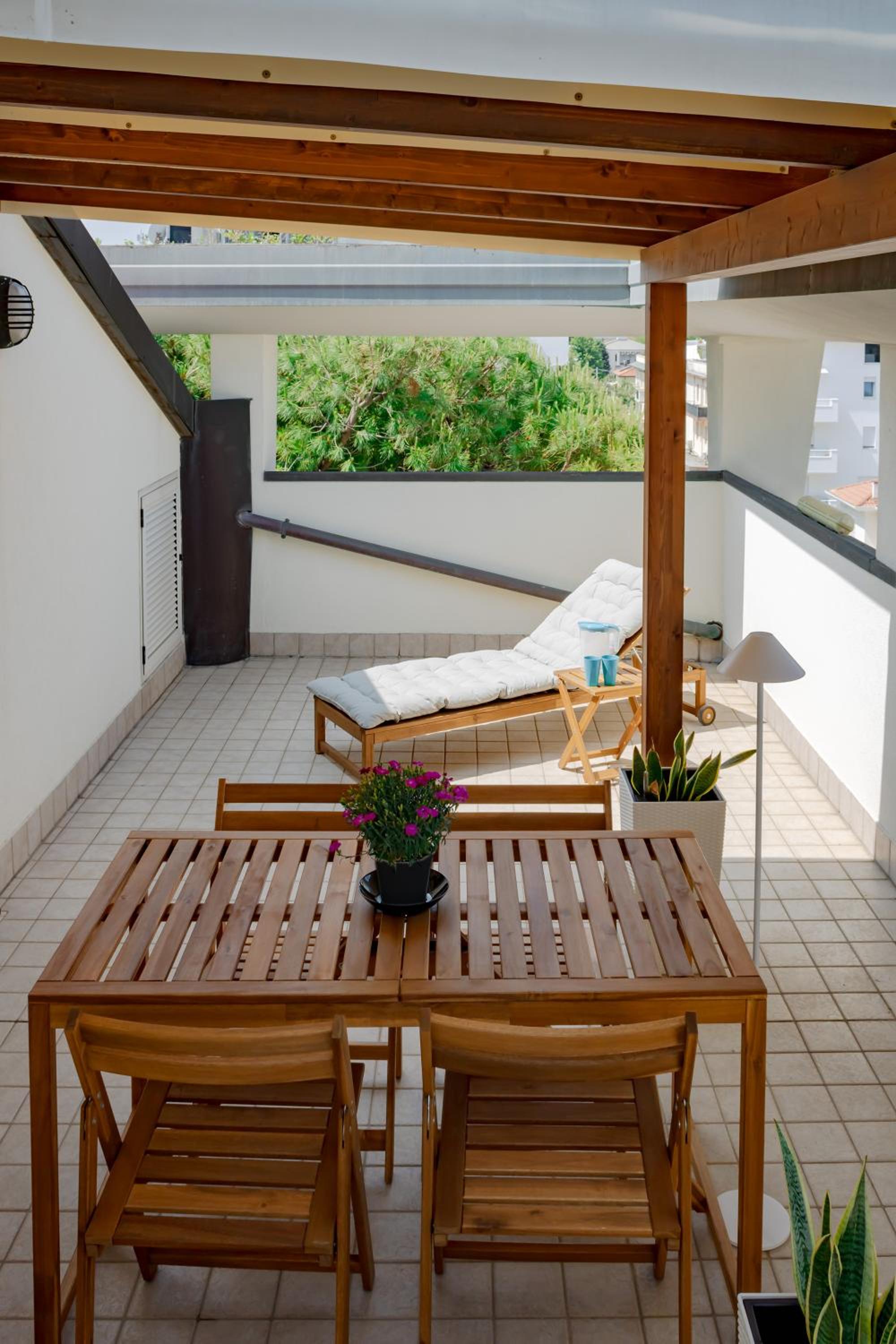 outdoor BBQ area