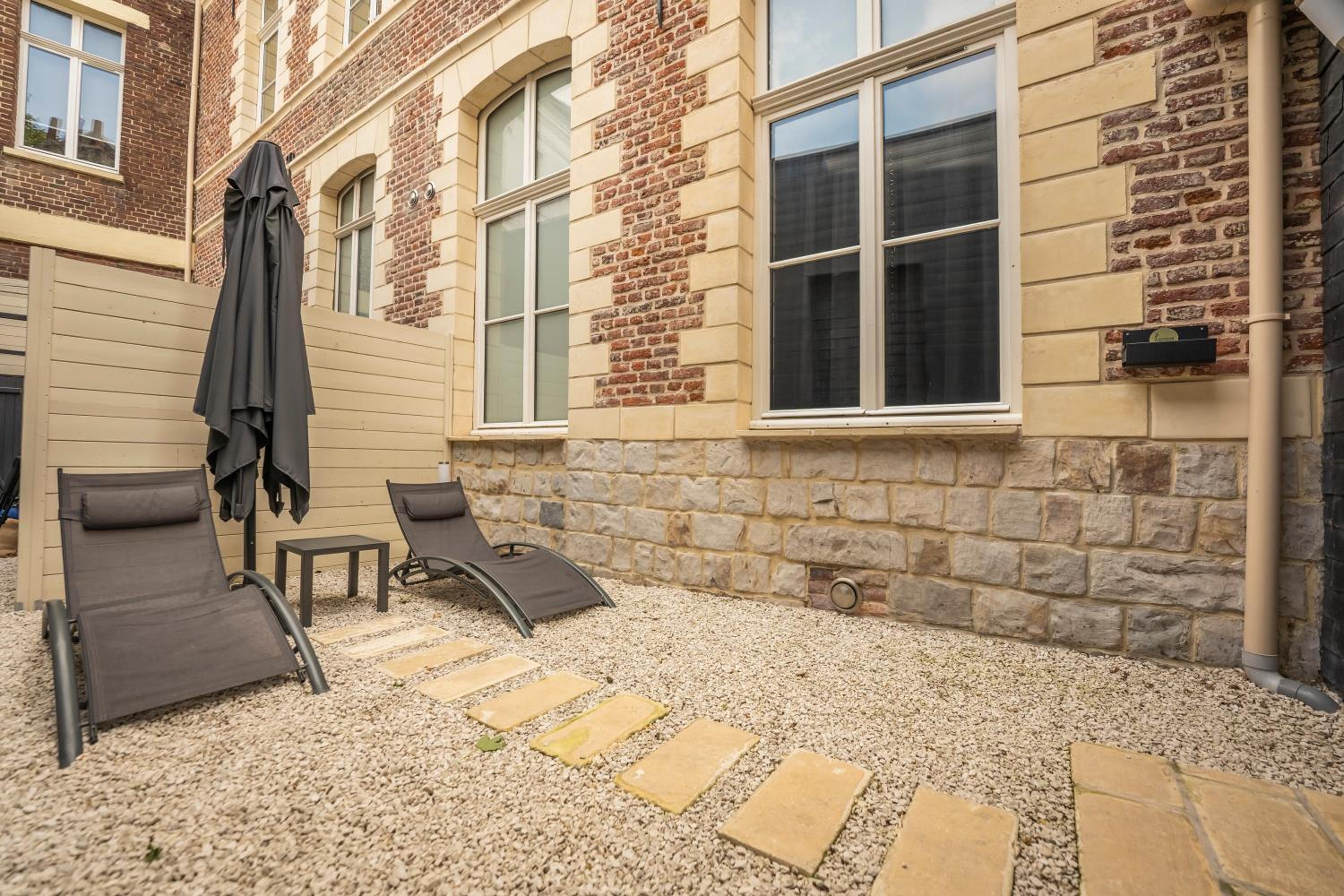outdoor BBQ area