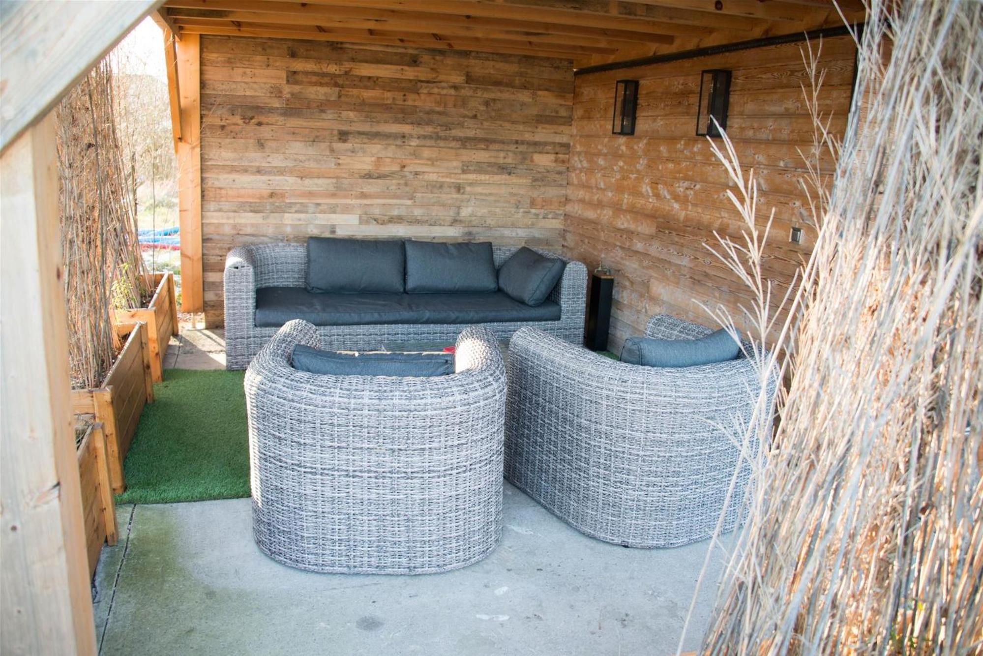 outdoor BBQ area