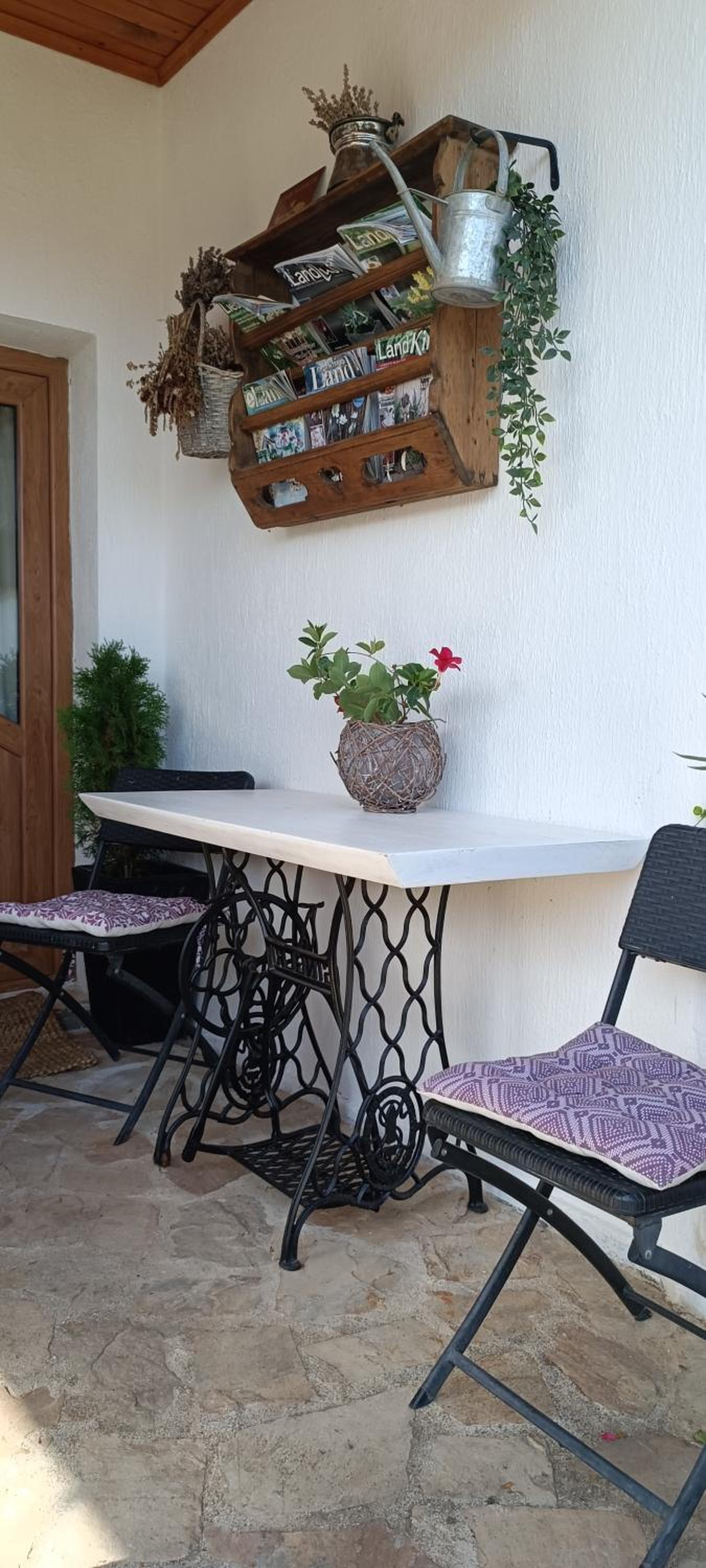 outdoor BBQ area