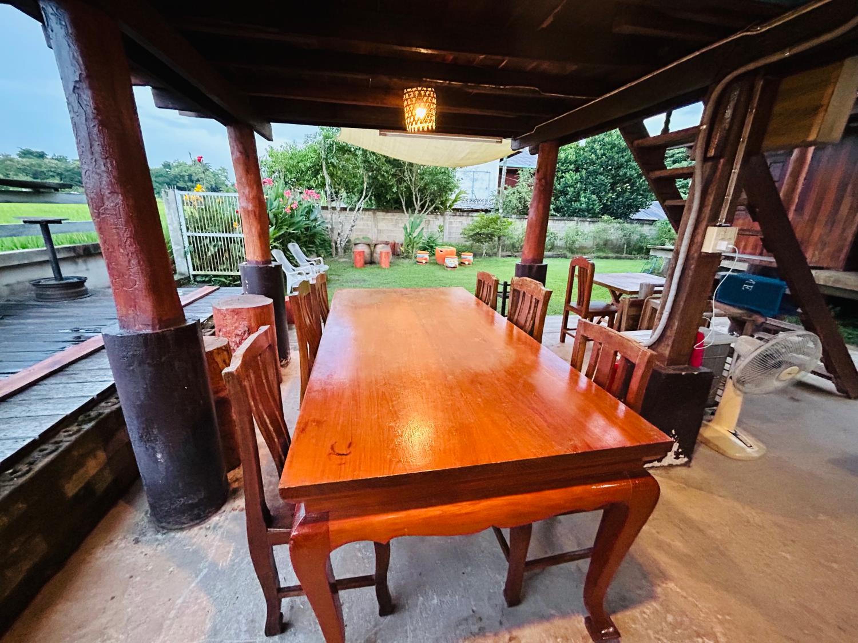 outdoor BBQ area