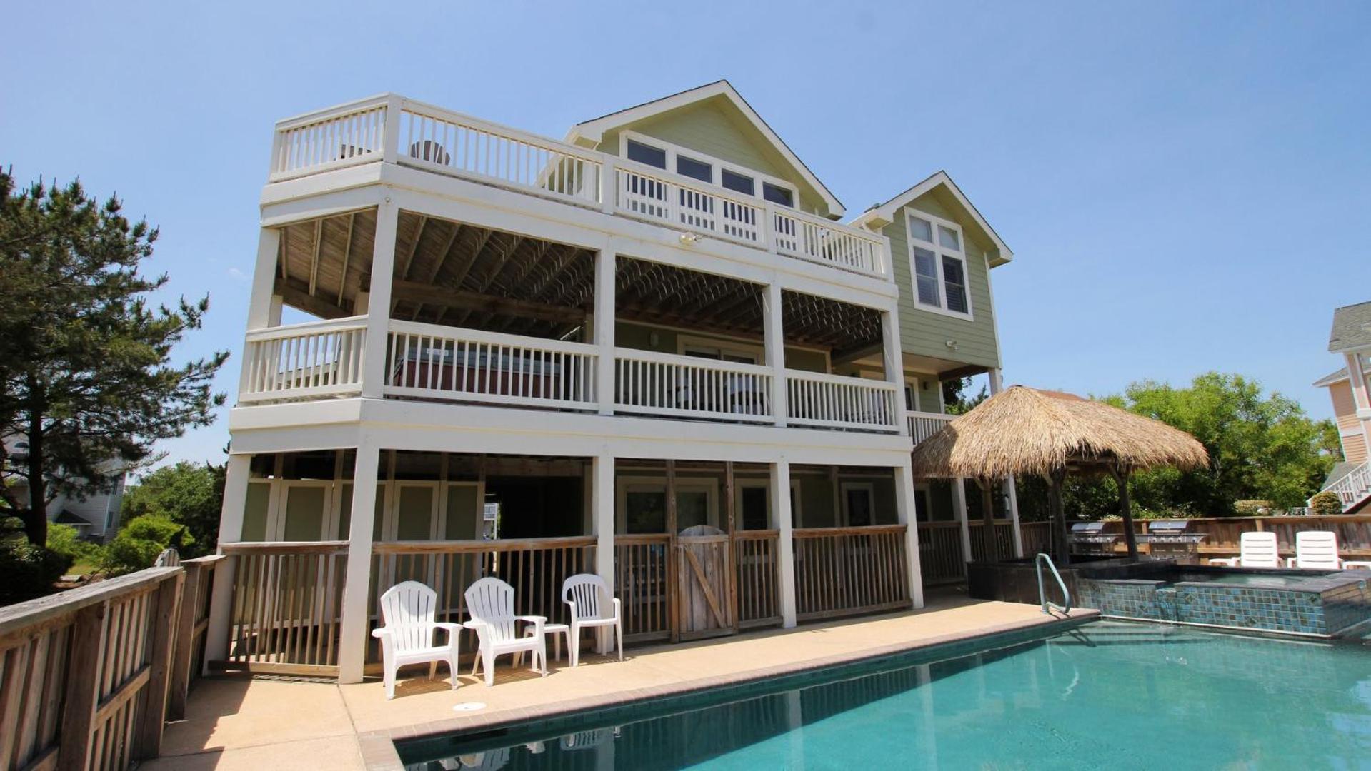 WW857, Seaquest Resort- Oceanside, 7 BRs, Pool Table, Priv Pool, Hot Tub