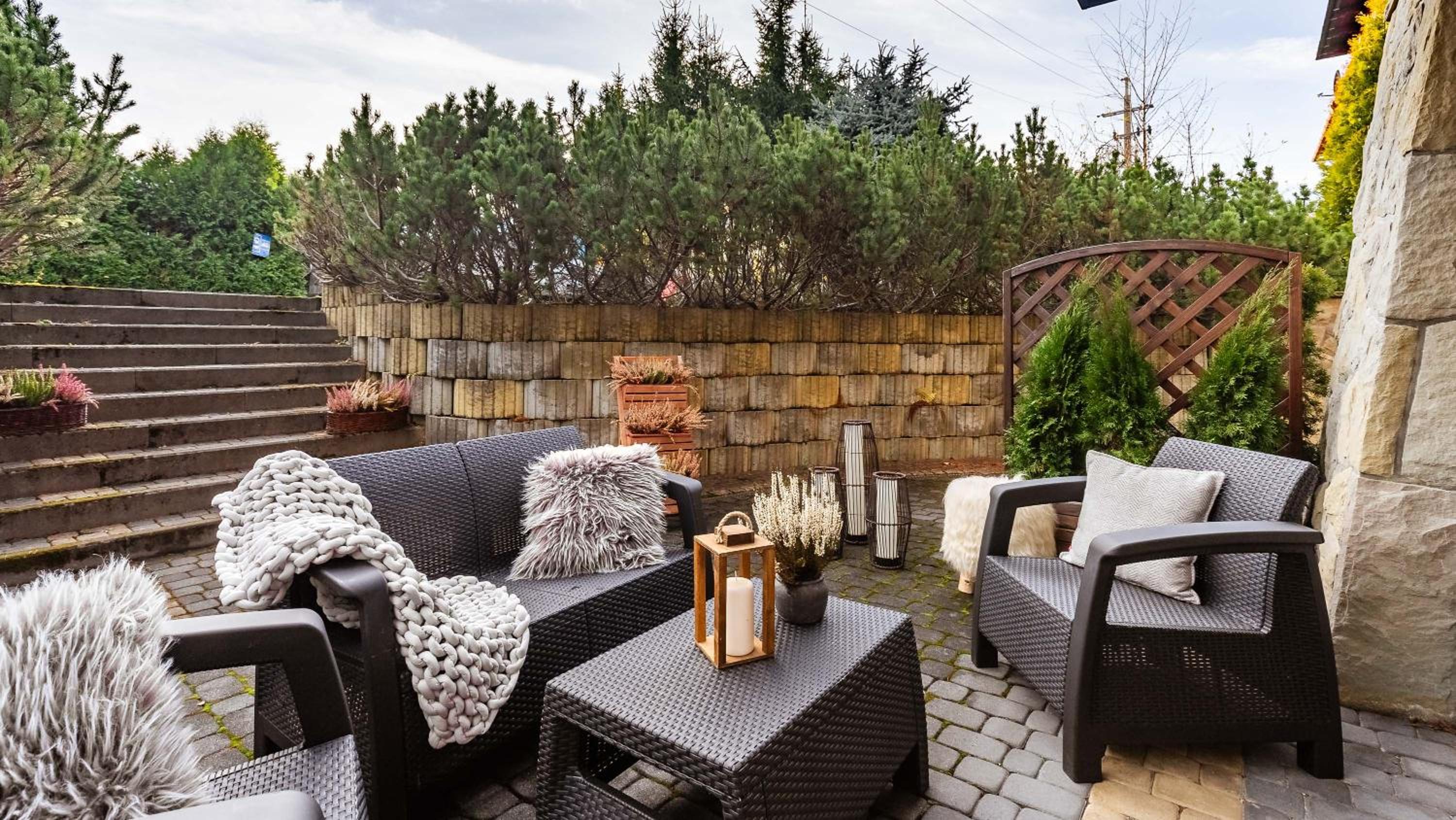 outdoor BBQ area