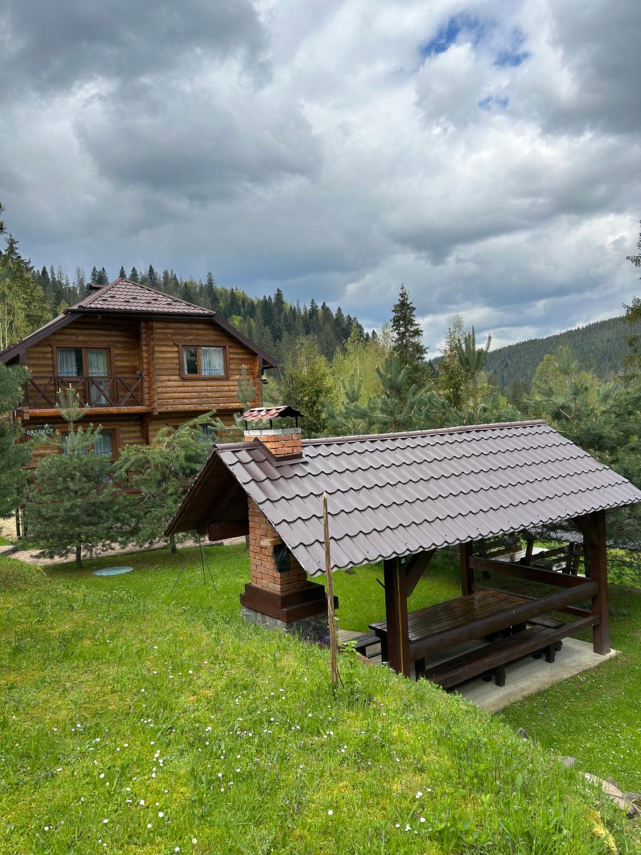 outdoor BBQ area