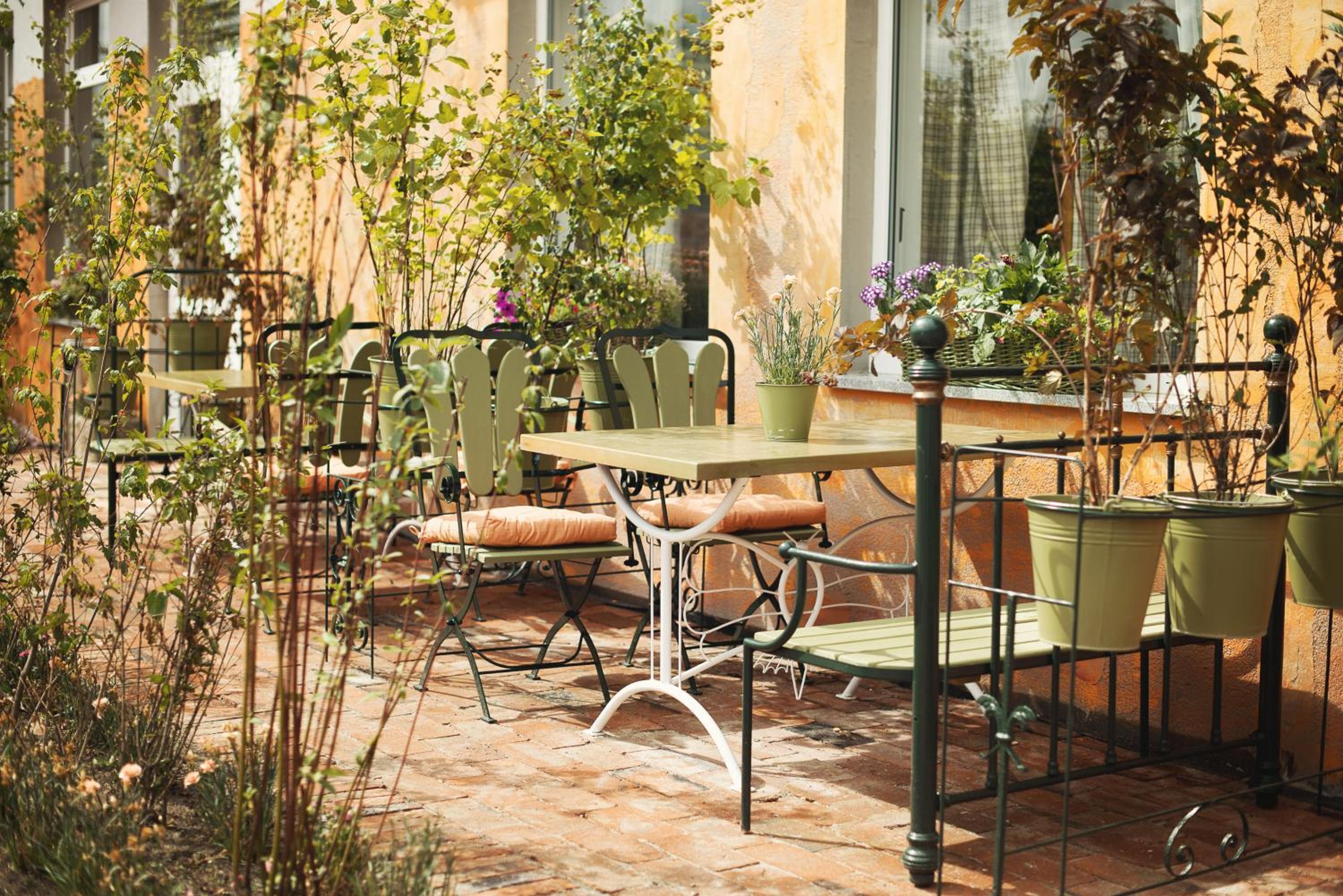 outdoor BBQ area