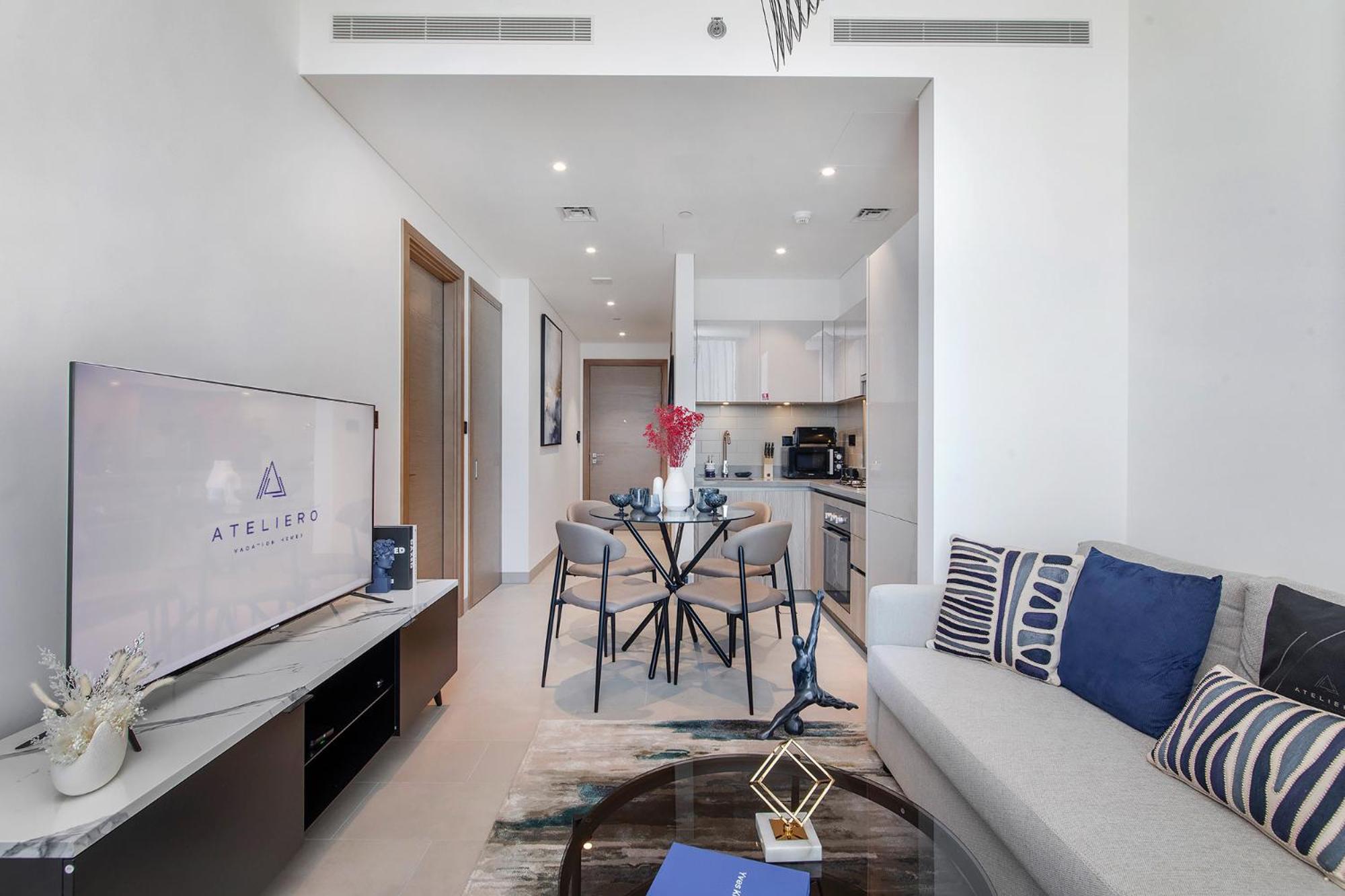 Sobha Waves 1BR with panoramic views of the city