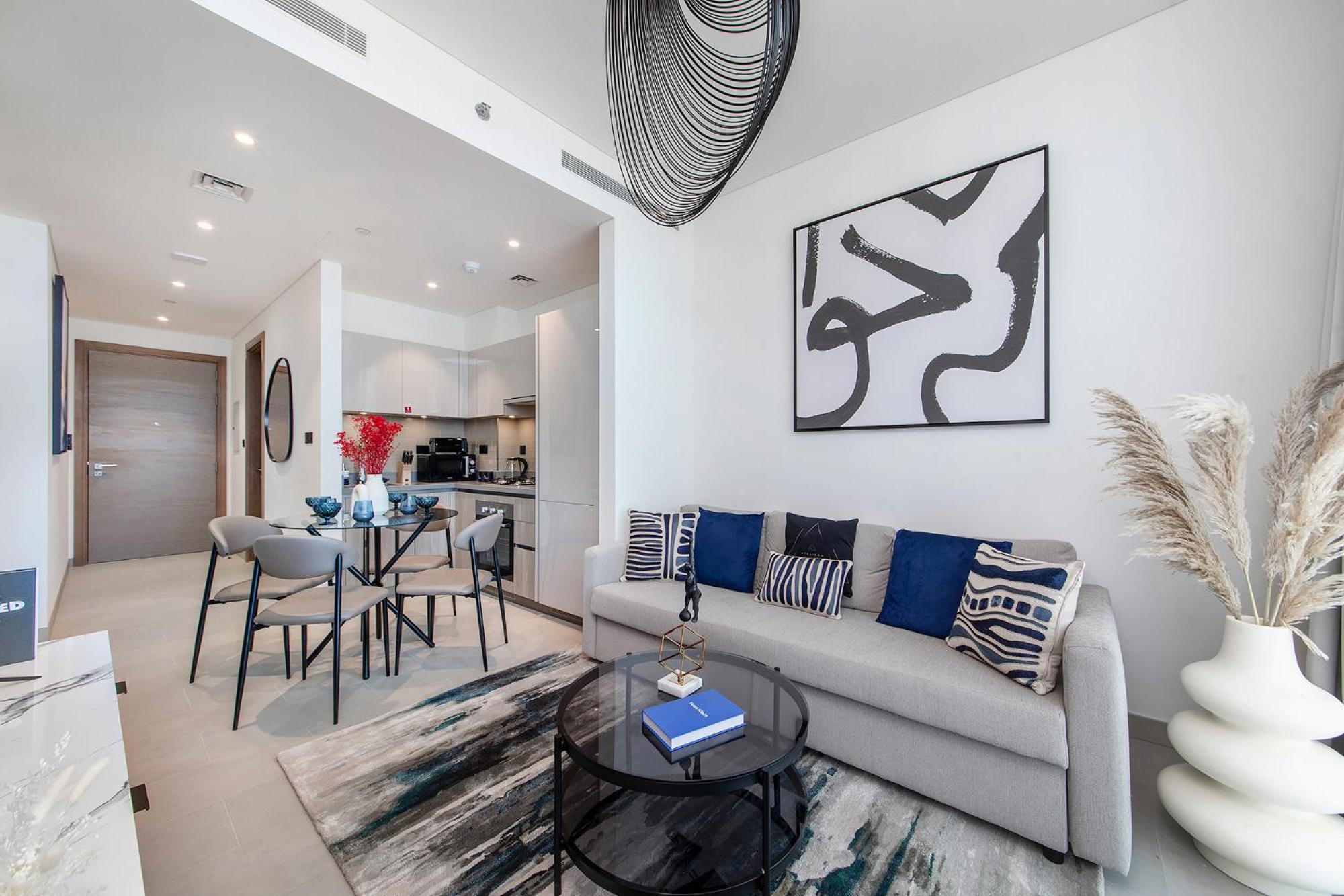 Sobha Waves 1BR with panoramic views of the city