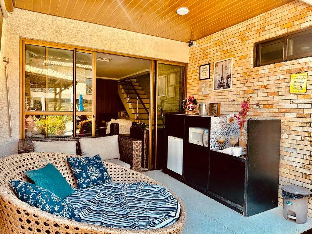 Bangalô com área de lazer estilo resort