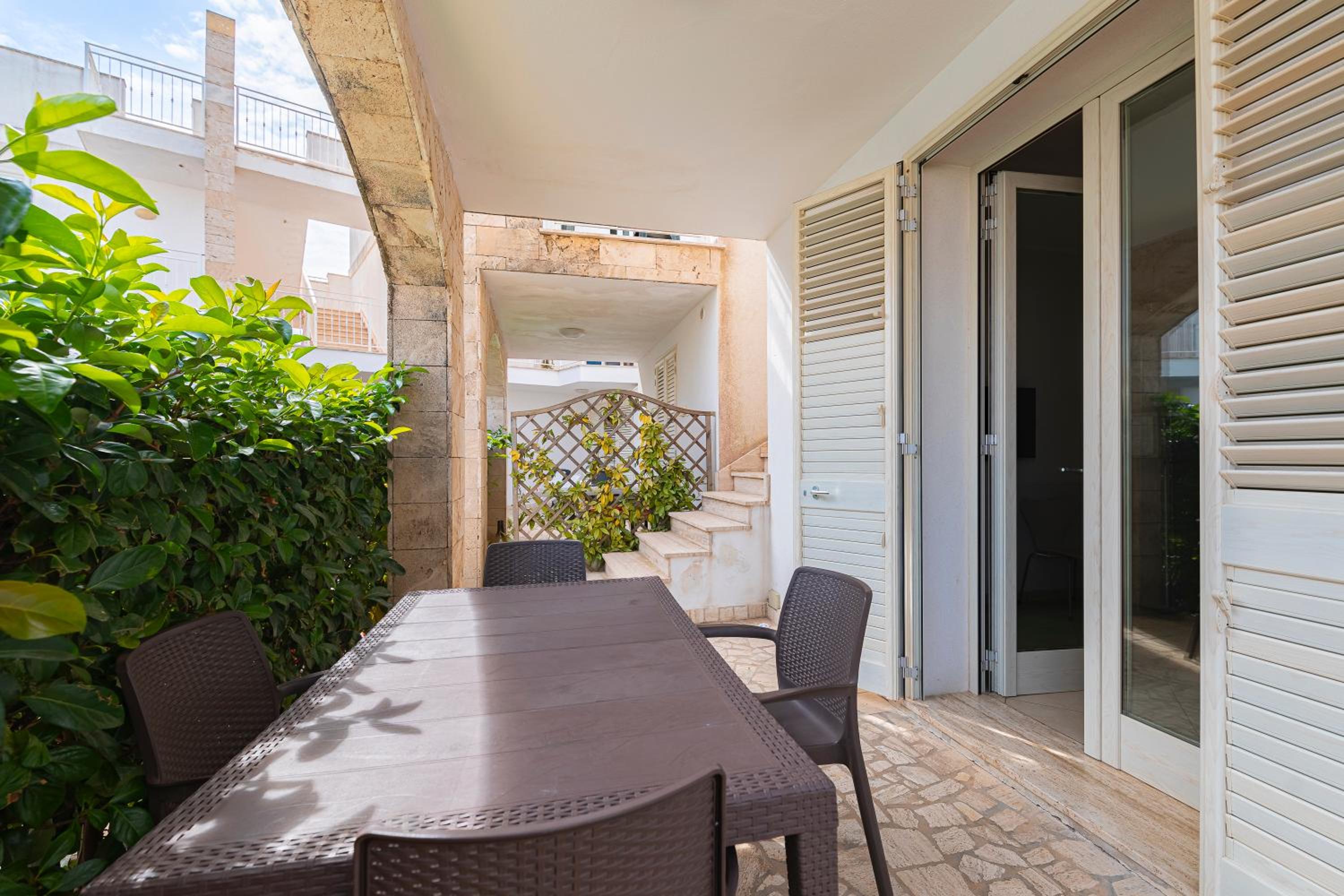 outdoor BBQ area