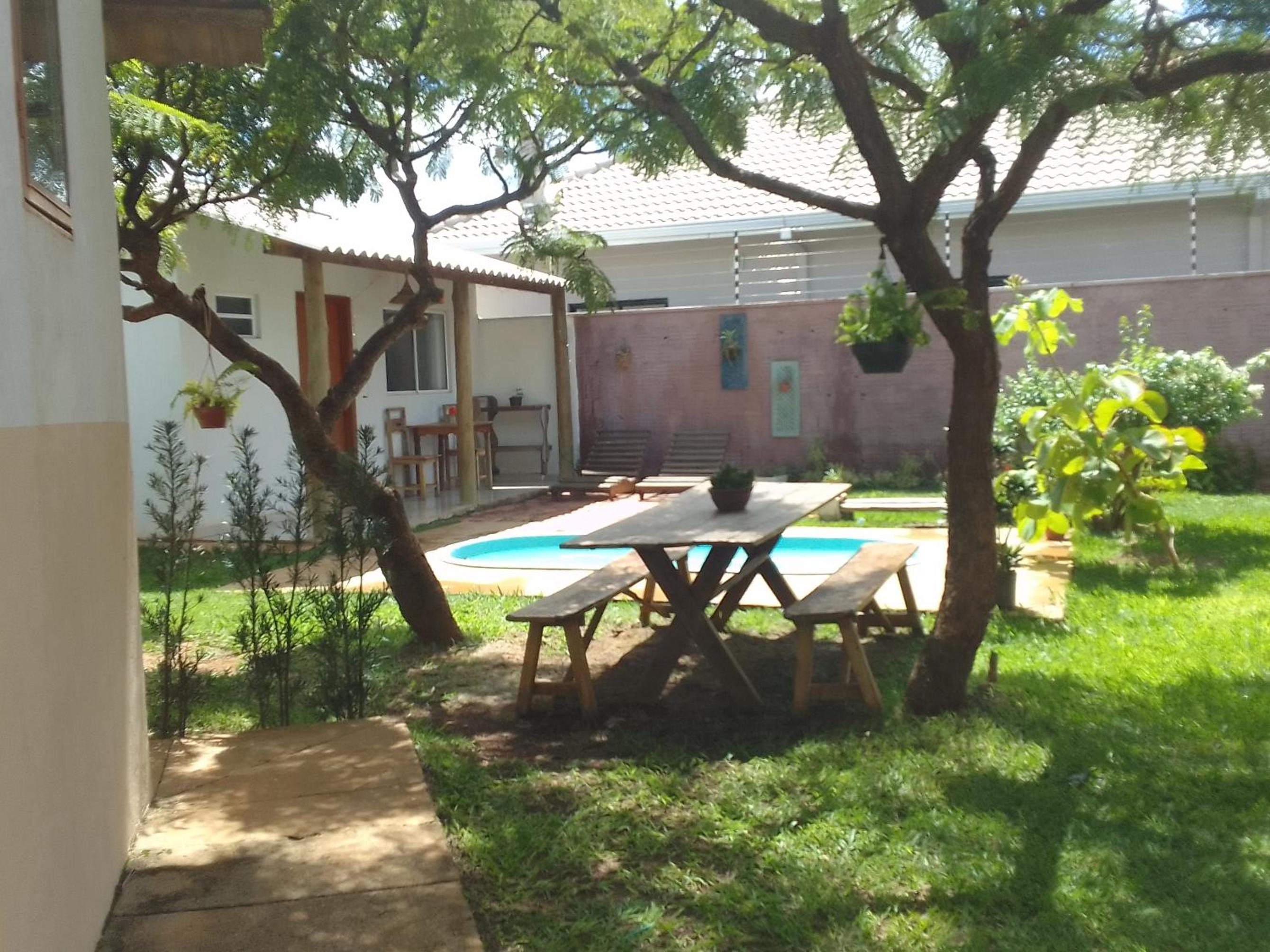 outdoor BBQ area