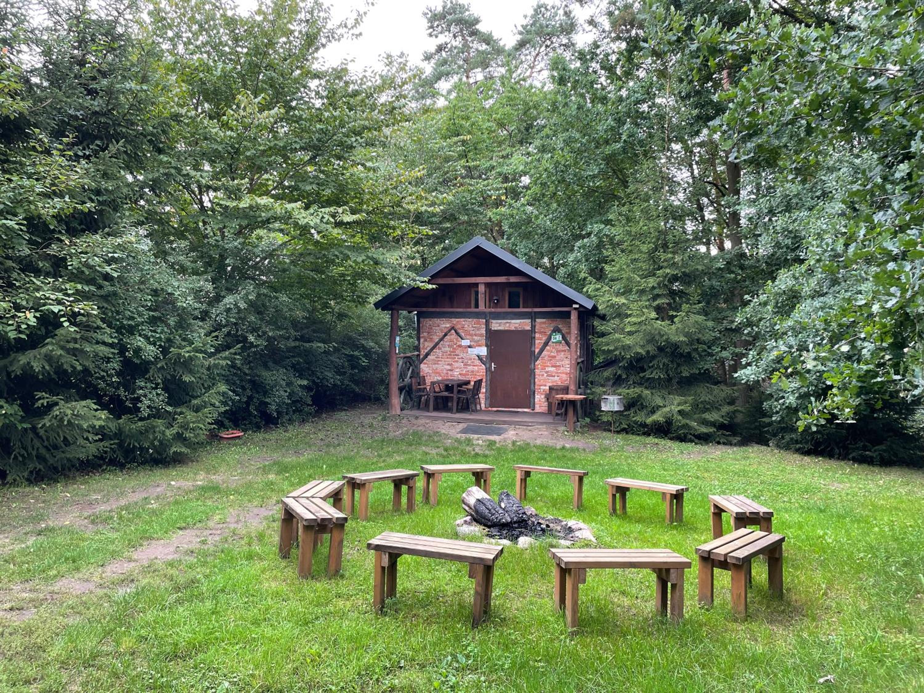 outdoor BBQ area