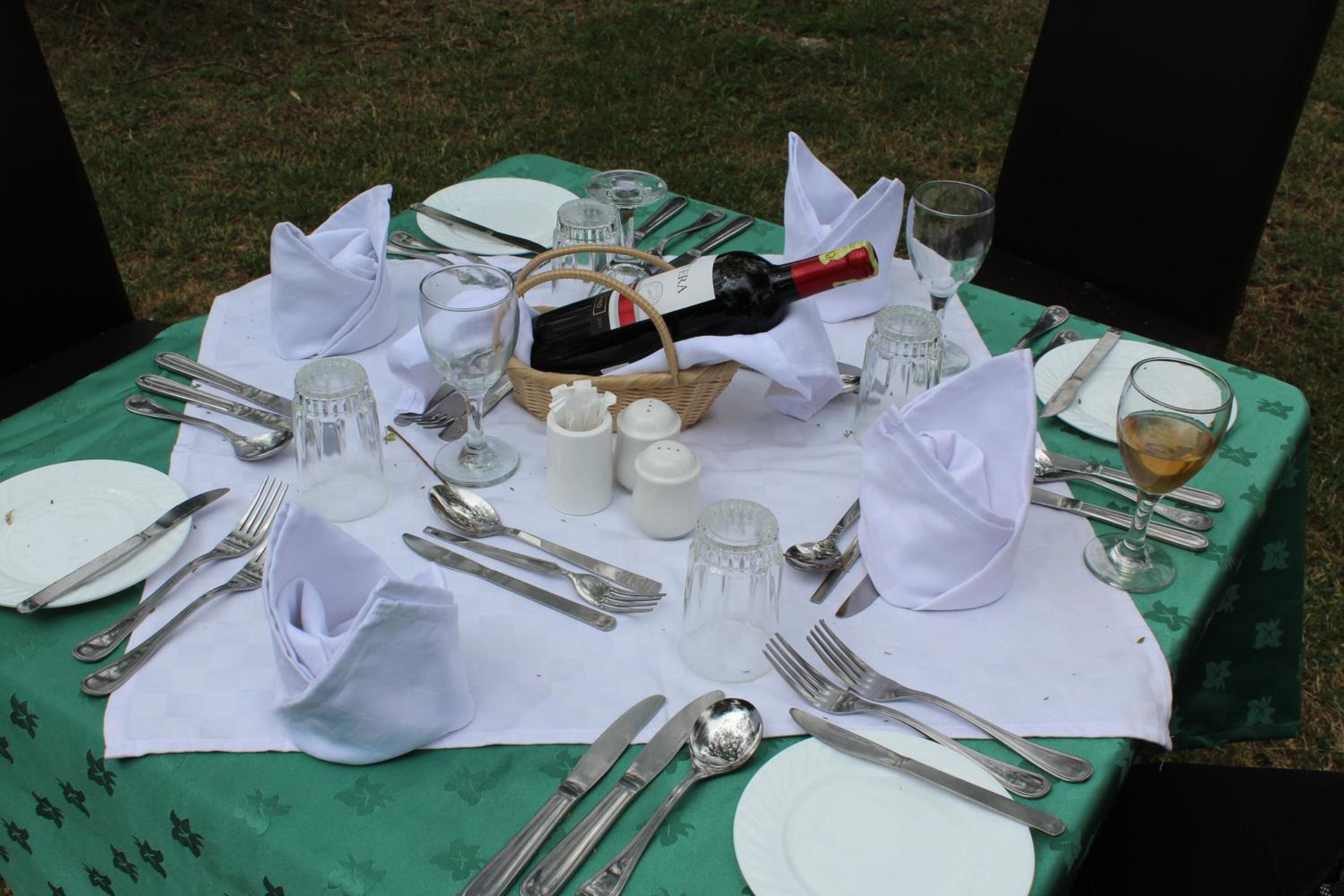 outdoor BBQ area