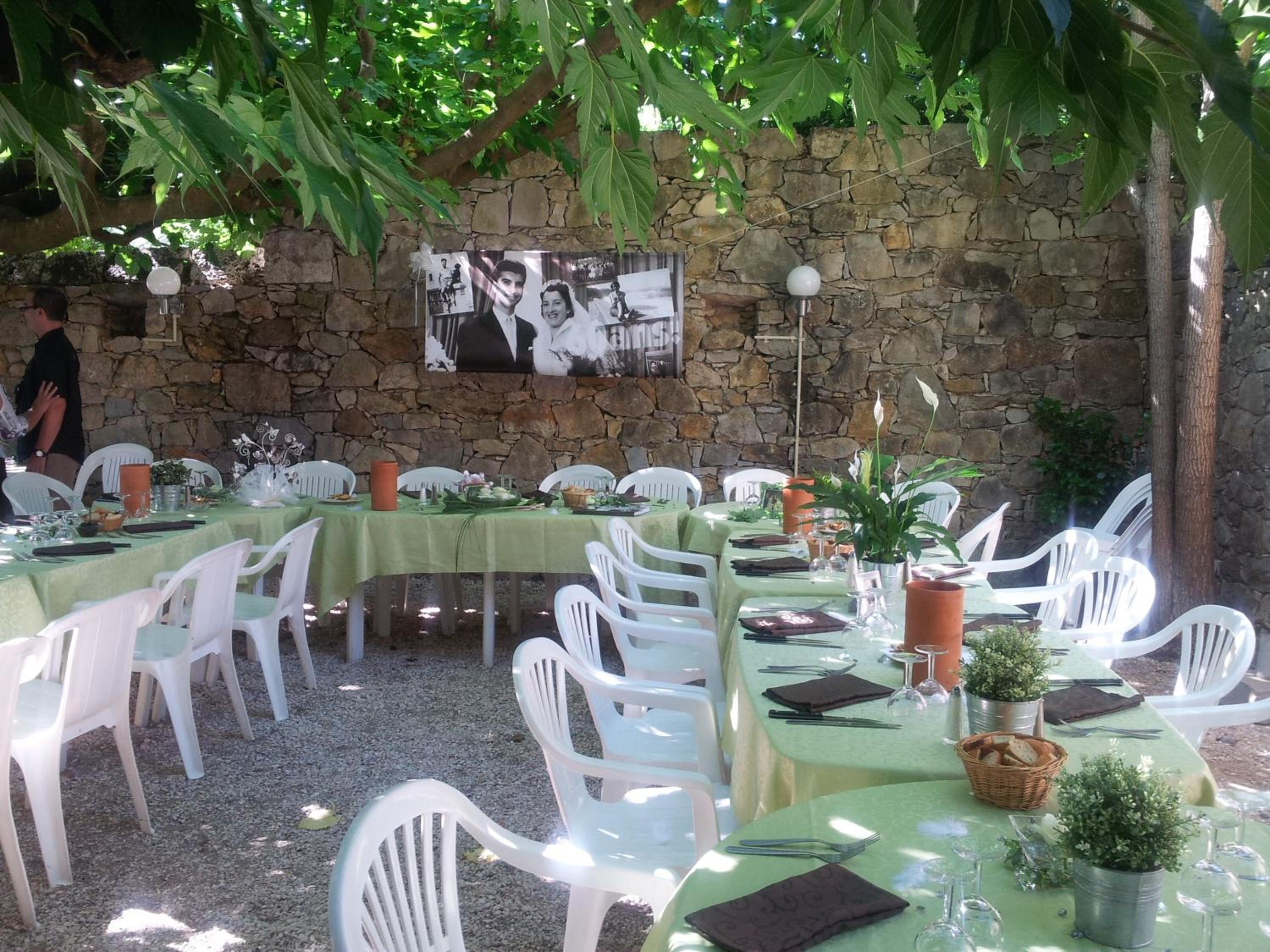 outdoor BBQ area