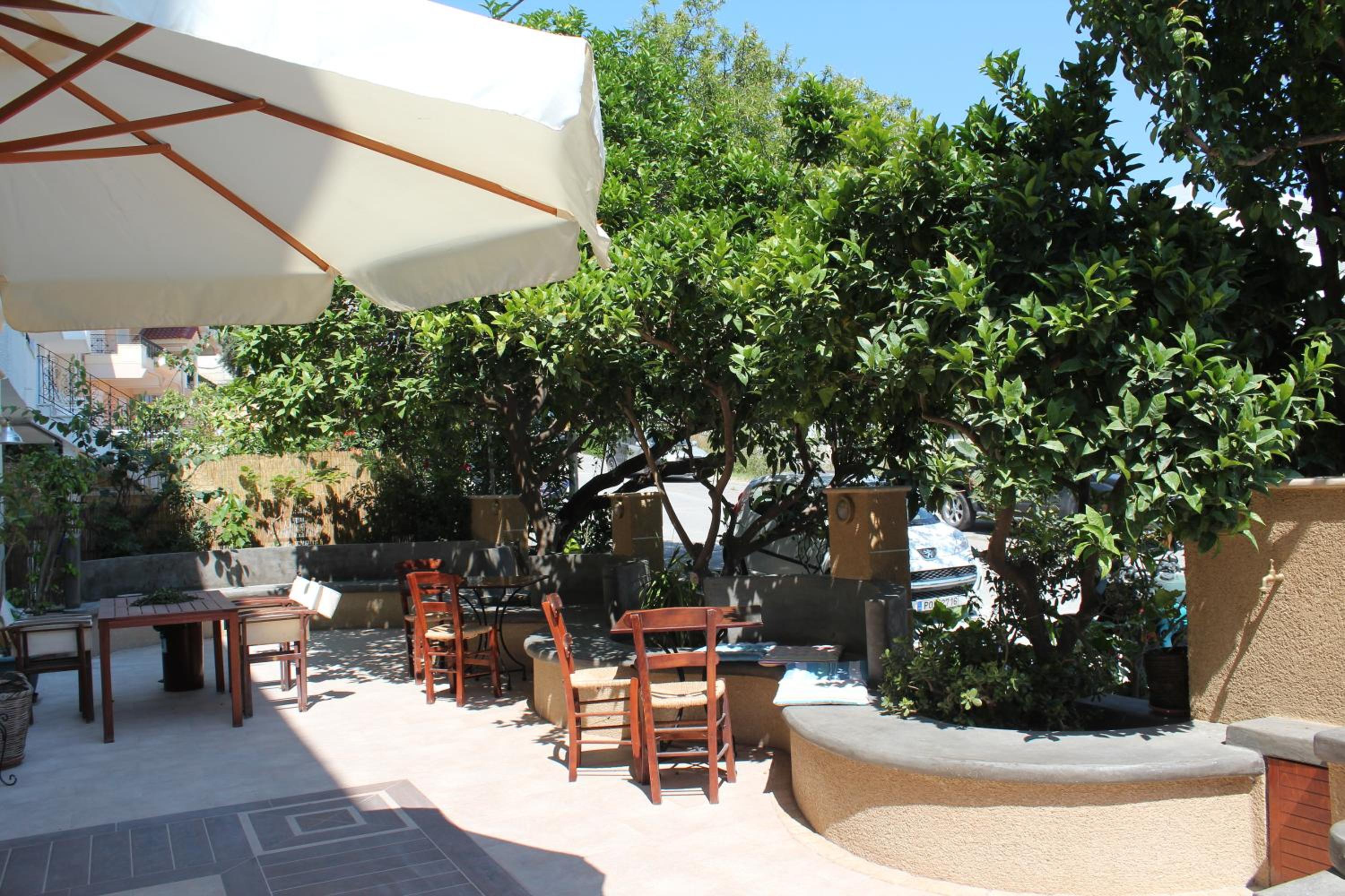 outdoor BBQ area