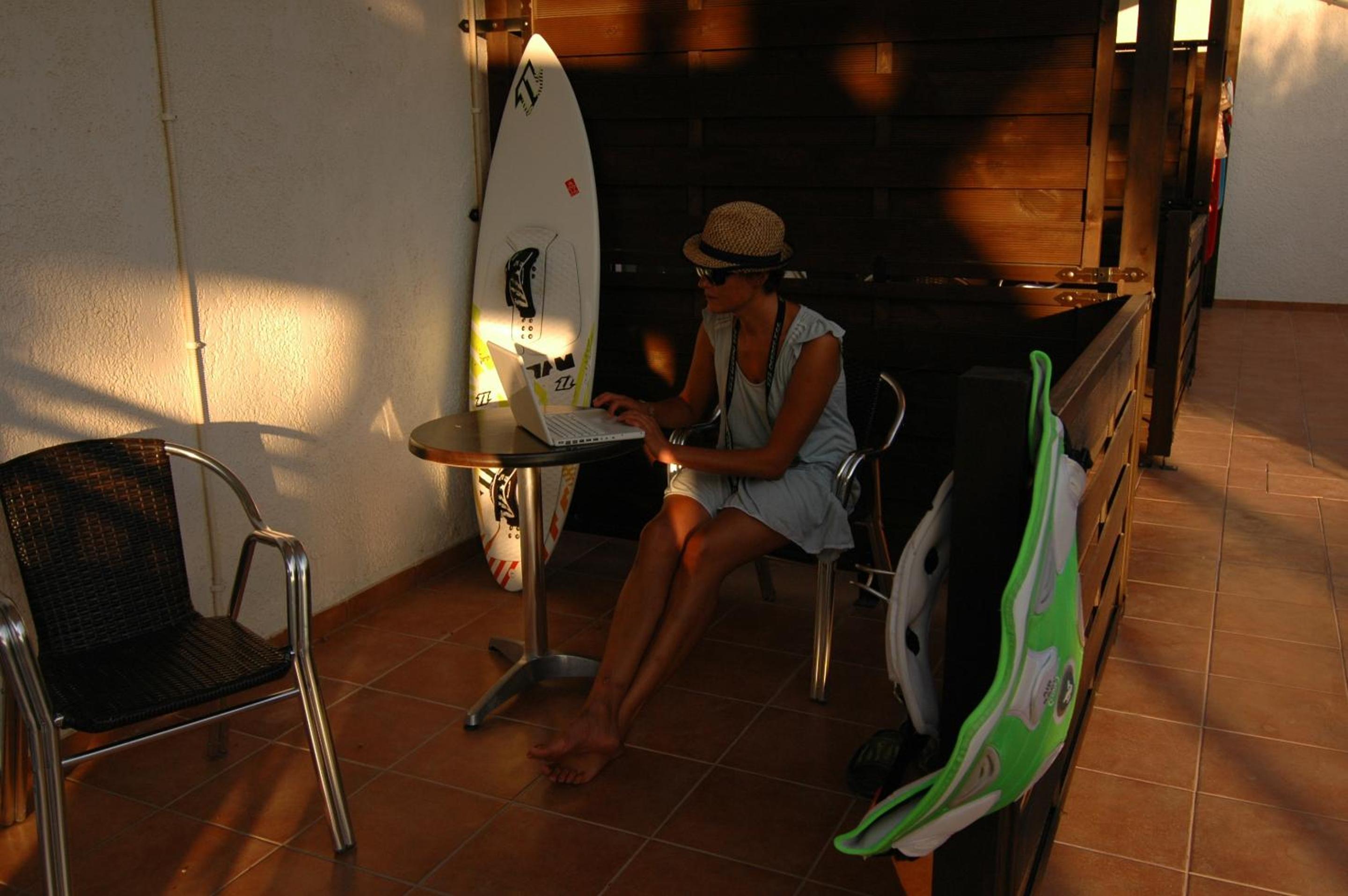 outdoor BBQ area
