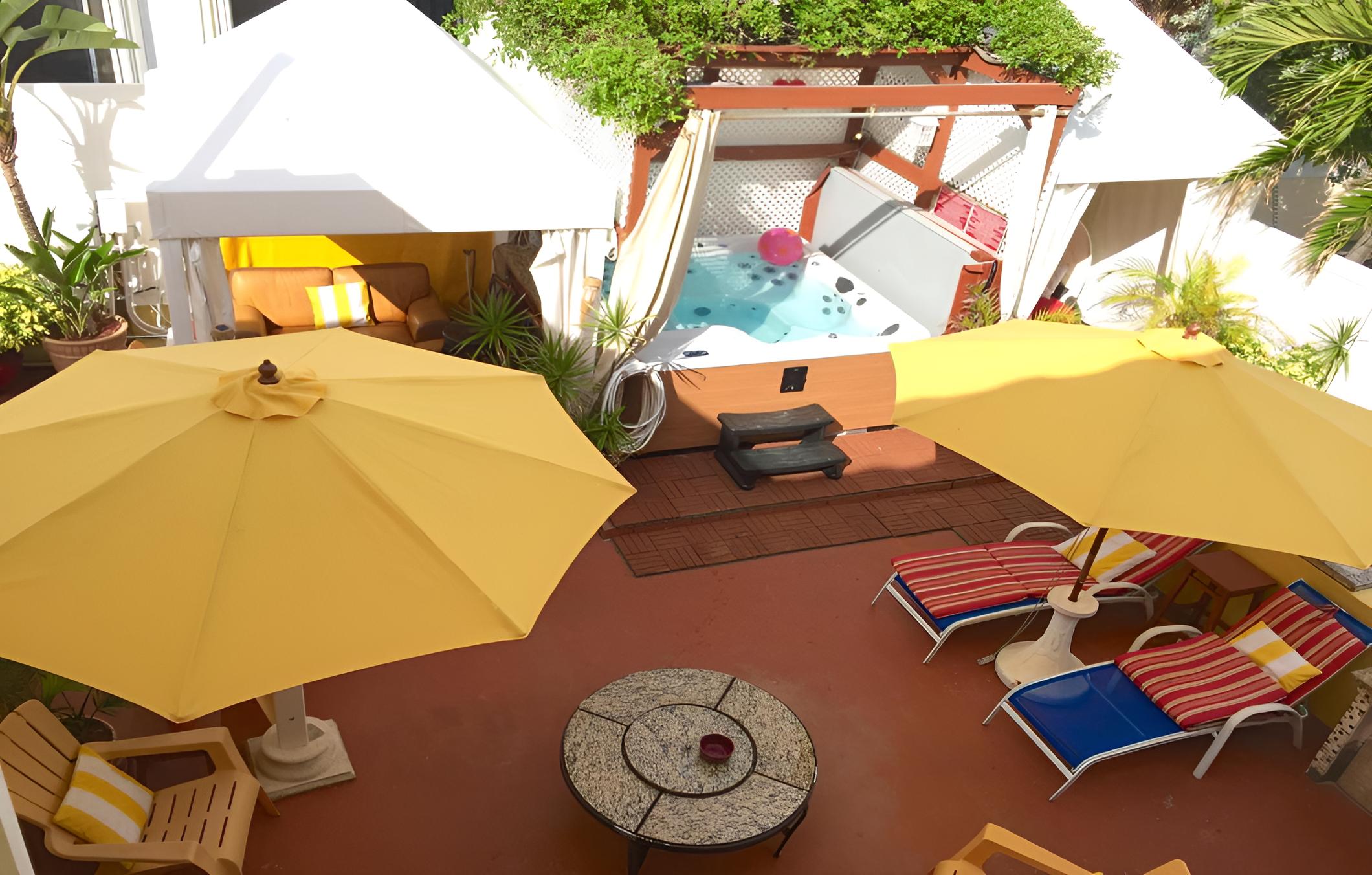 outdoor BBQ area