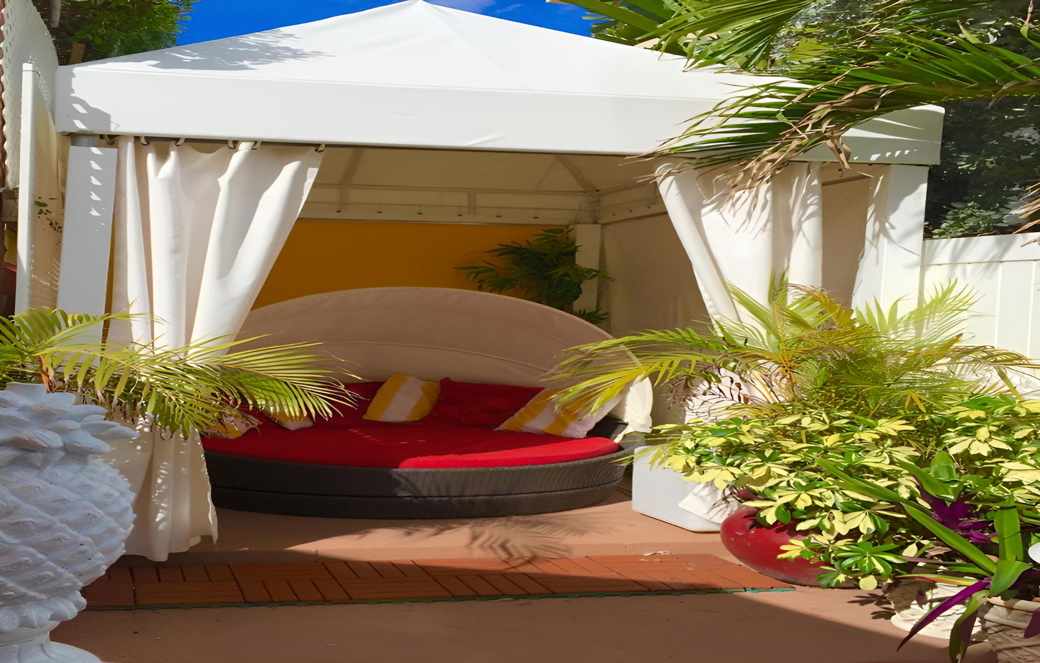 outdoor BBQ area