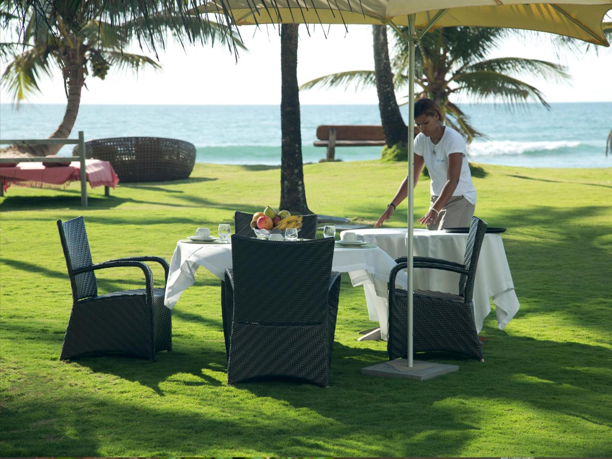 outdoor BBQ area