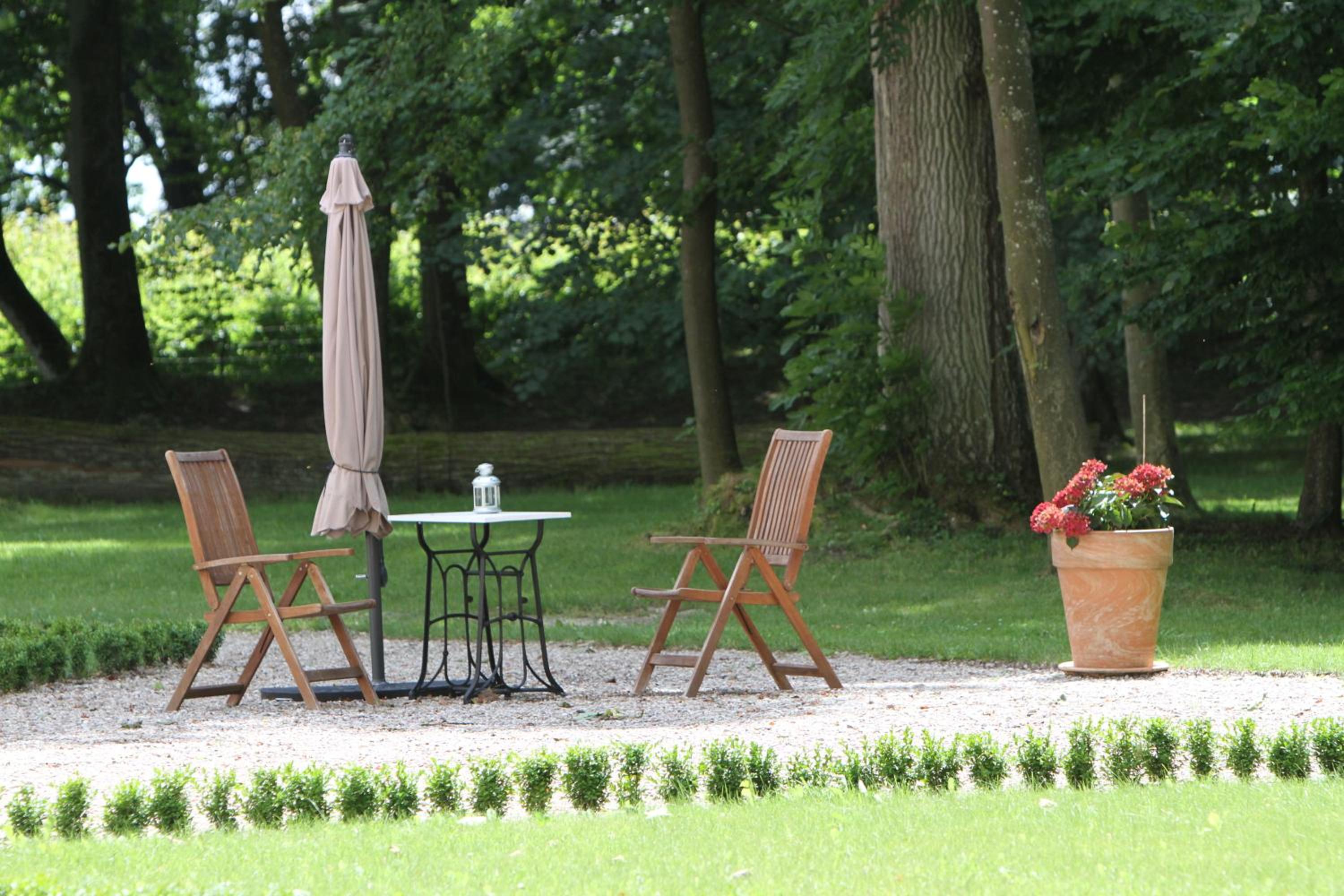 outdoor BBQ area