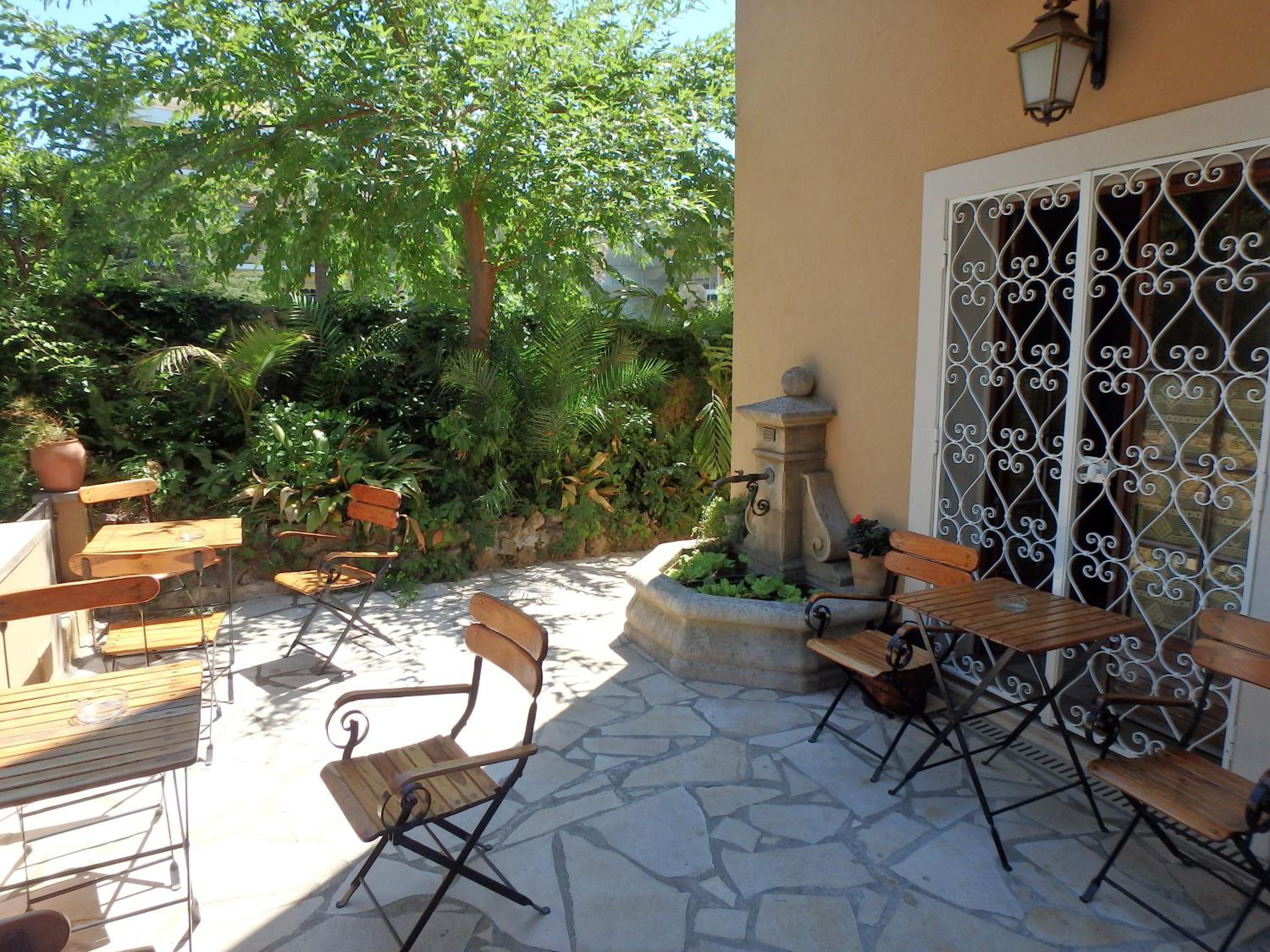 outdoor BBQ area