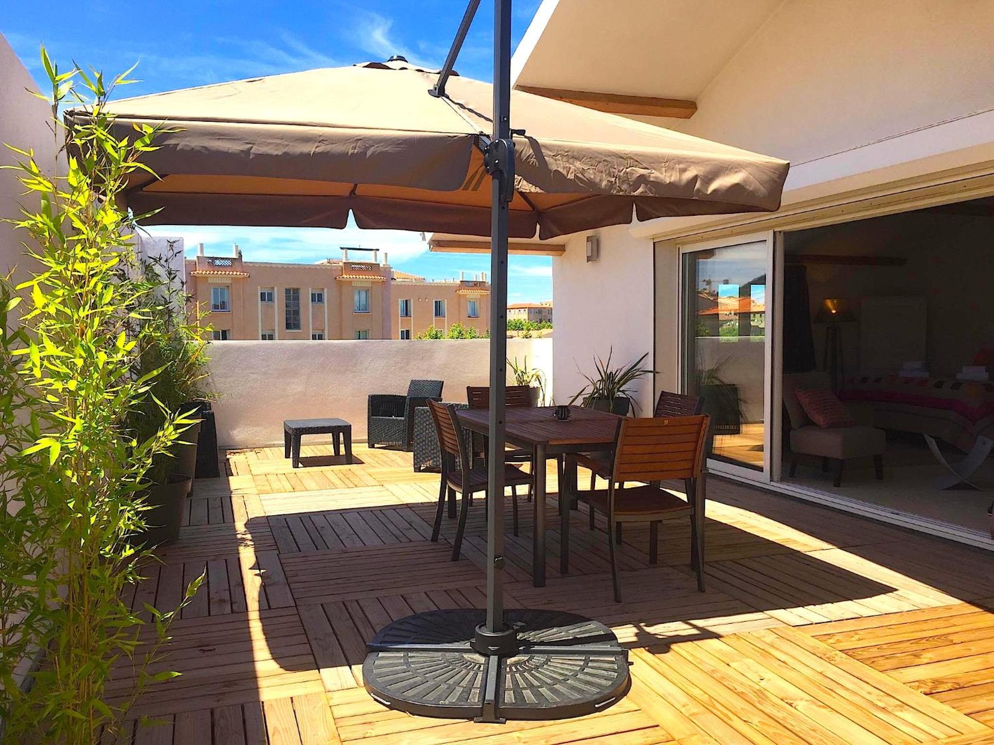 outdoor BBQ area