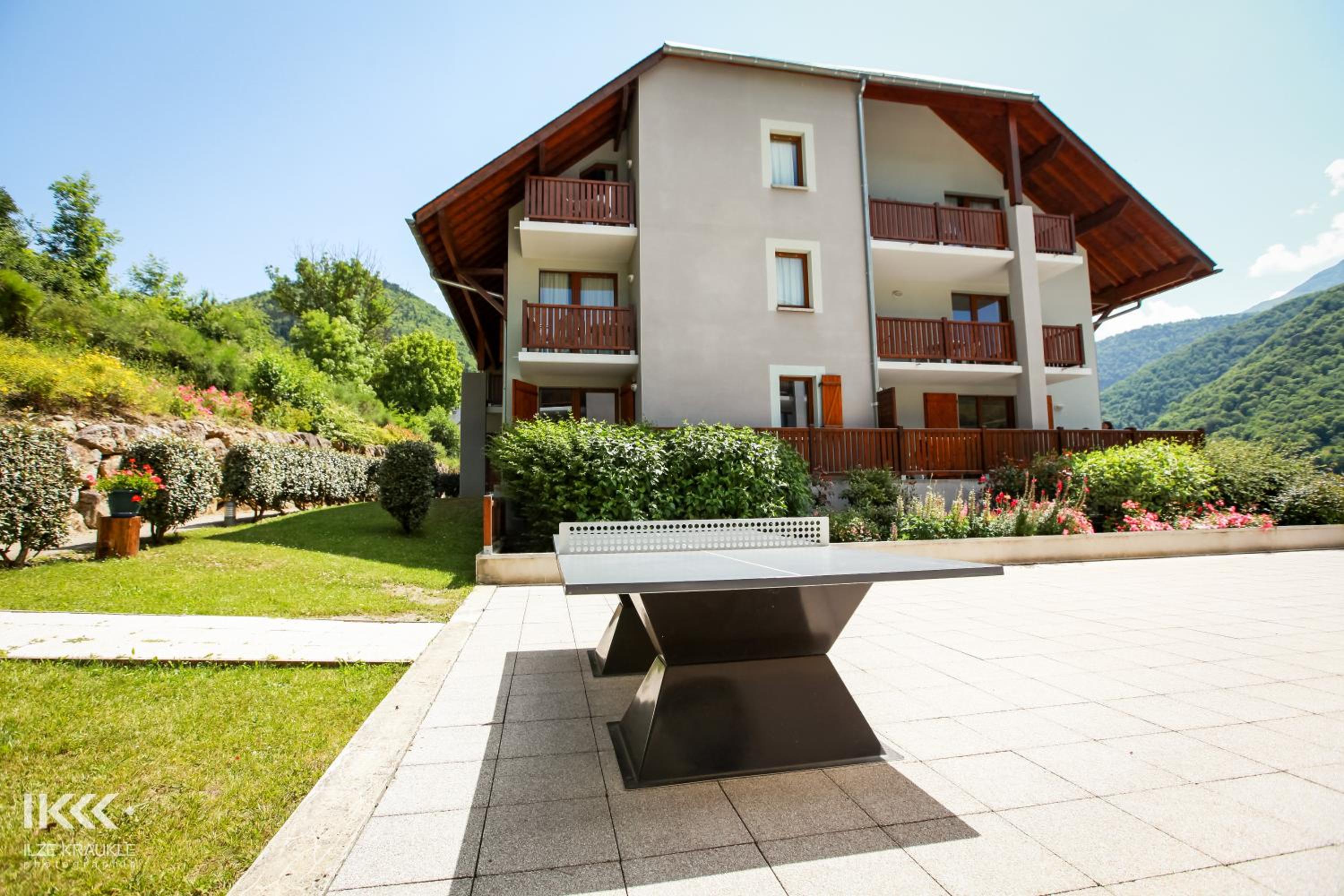 outdoor BBQ area